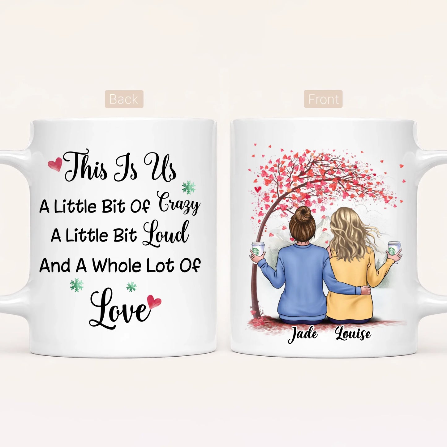 Personalised Best Friends Mug | This Is Us | Up to 6