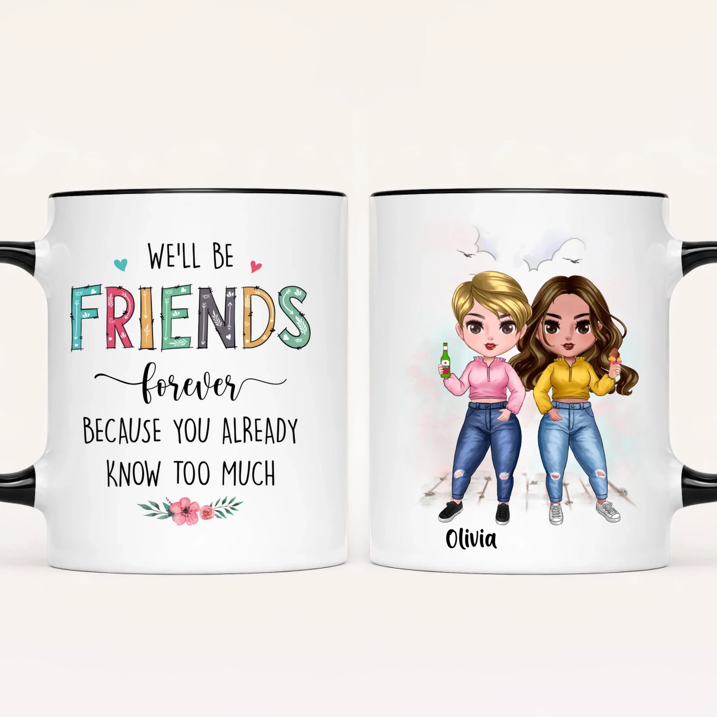 Personalised Best Friends Mug | Up to 7
