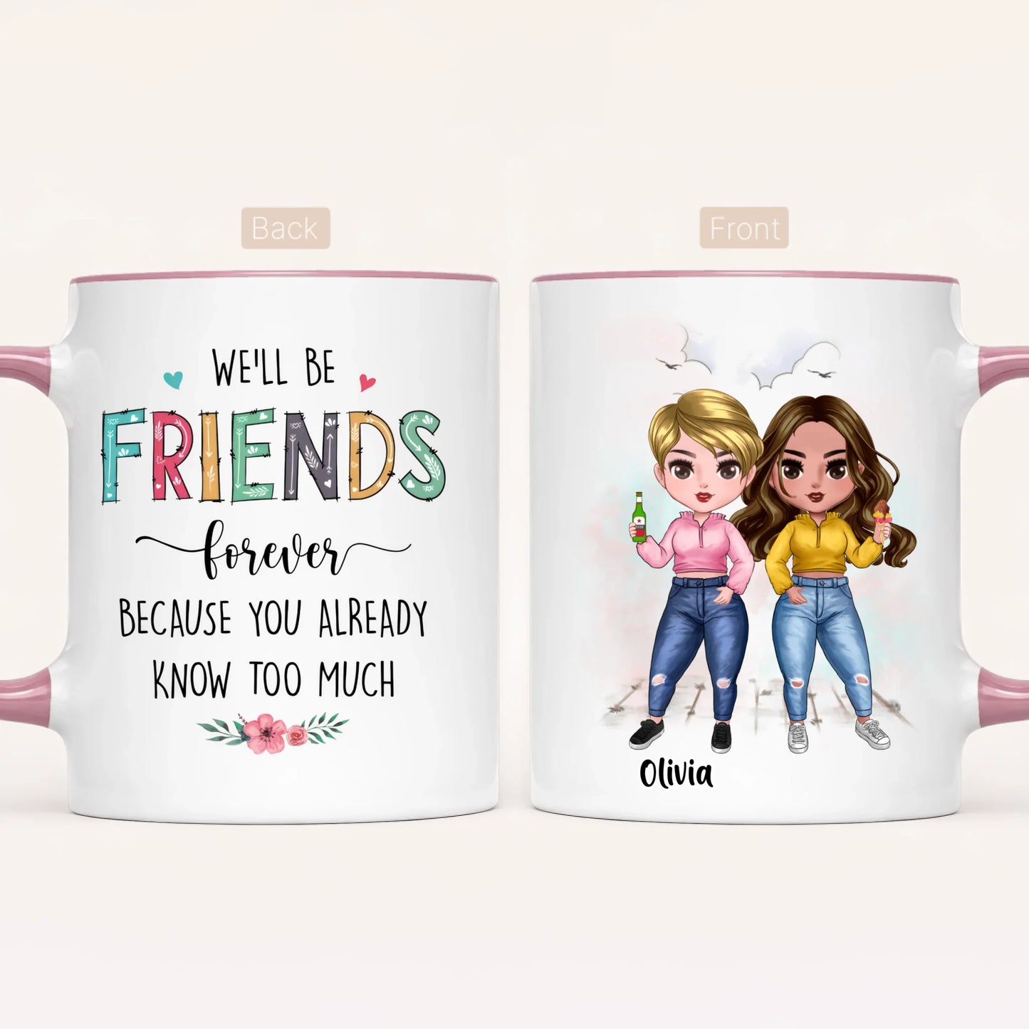 Personalised Best Friends Mug | Up to 7