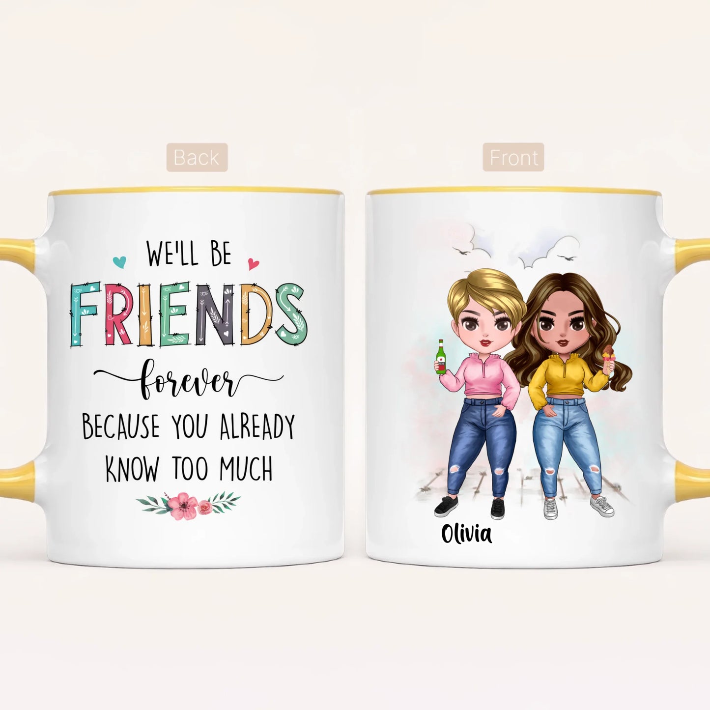 Personalised Best Friends Mug | Up to 7