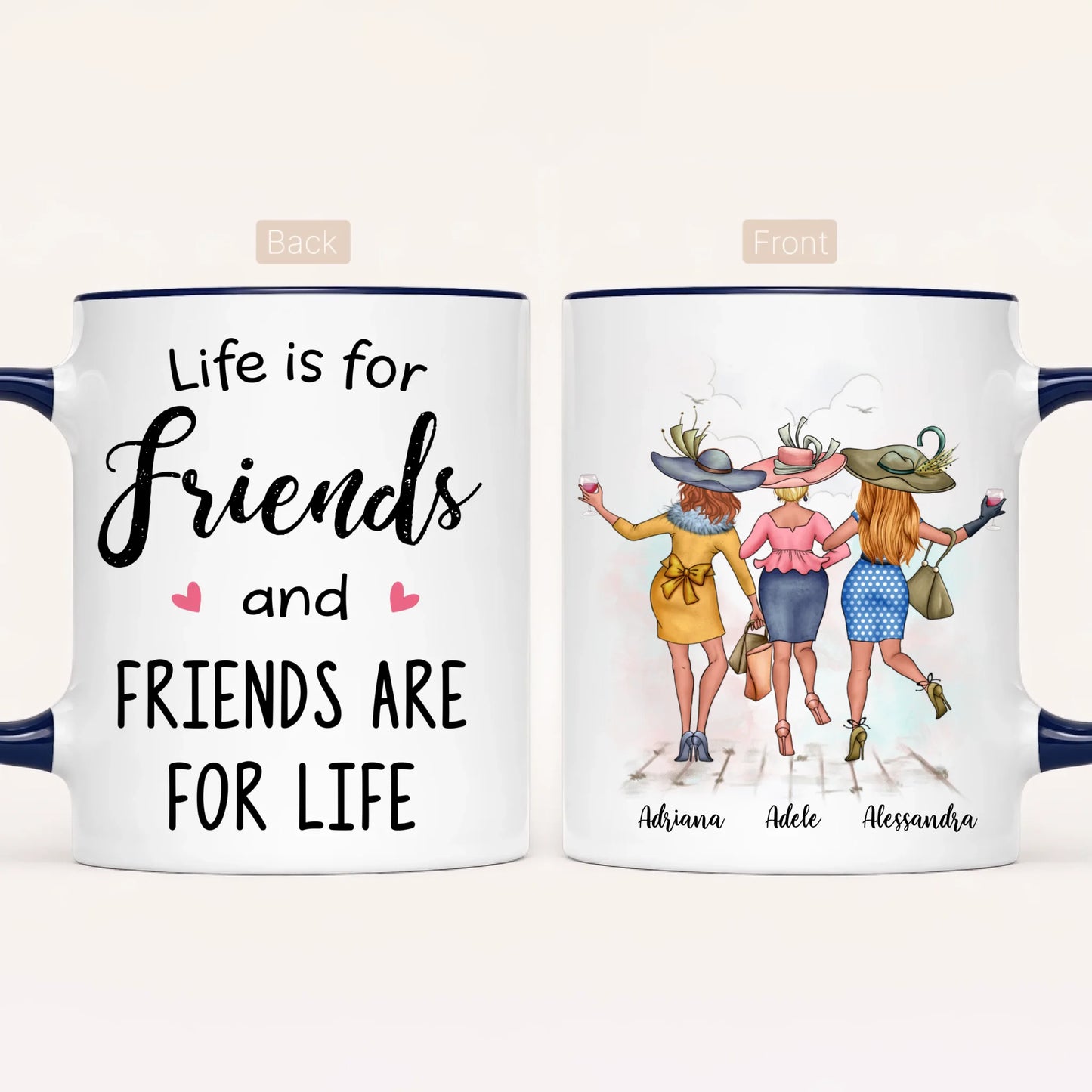Personalised Besties Mug | Friends for Life