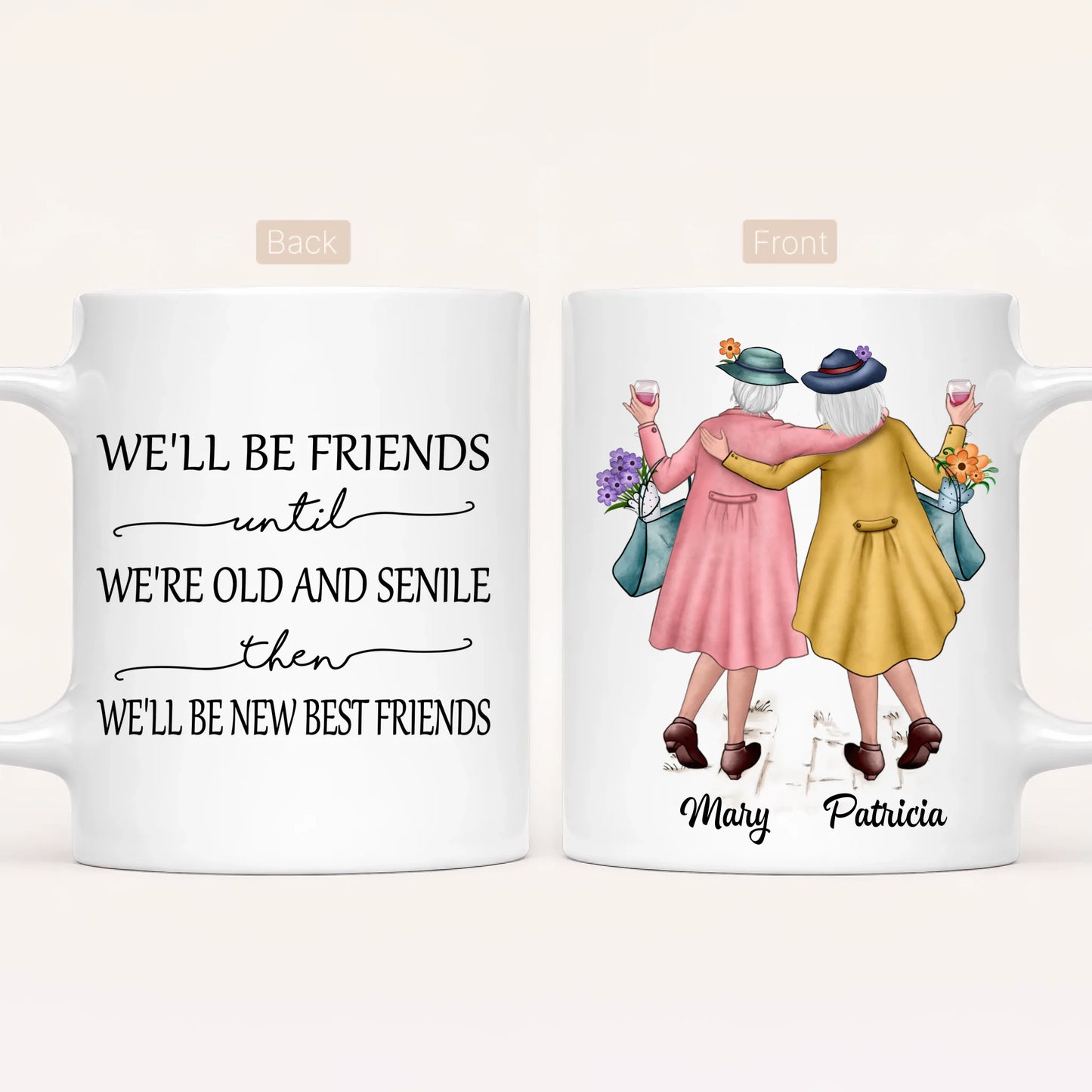 Personalised Friends Mug | Old & Senile