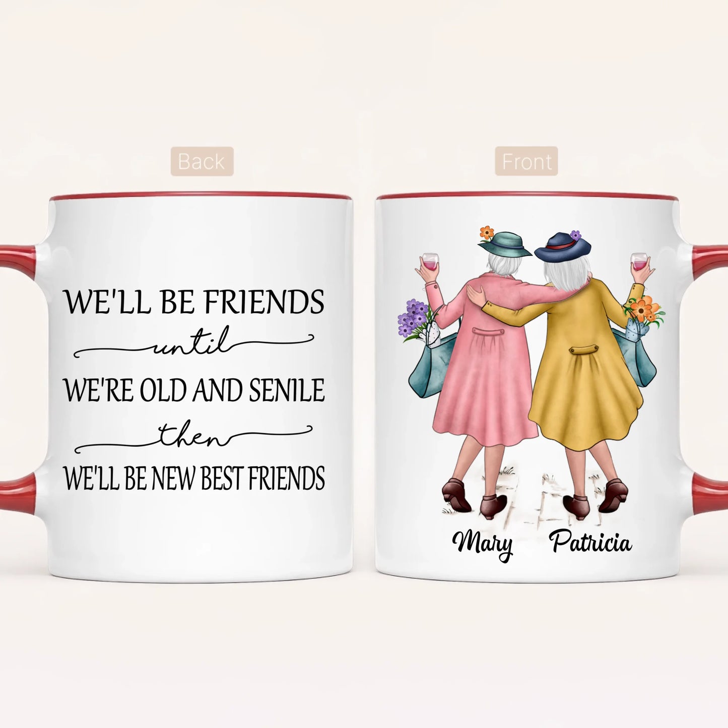 Personalised Friends Mug | Old & Senile