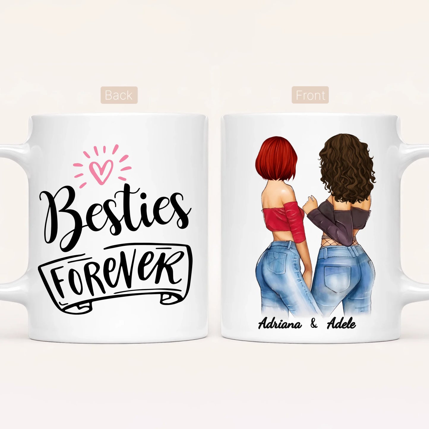 Personalised Besties Mug | Besties Forever