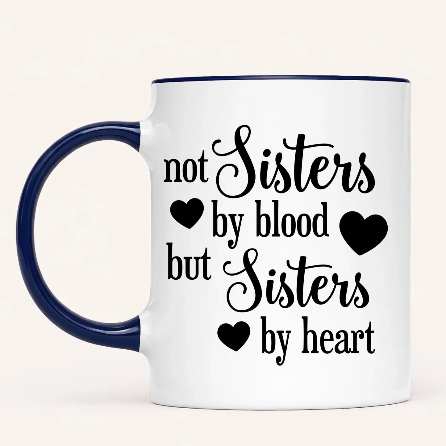 Personalised Best Friends Mug | Sisters by Heart | Up to 4