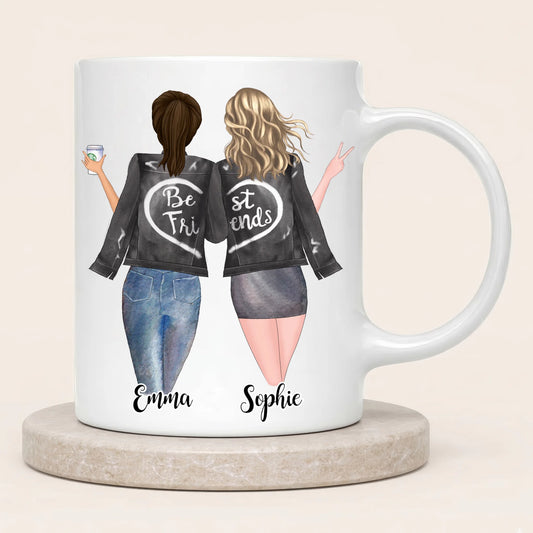 Personalised Best Friends Mug | Sisters by Heart | Up to 4