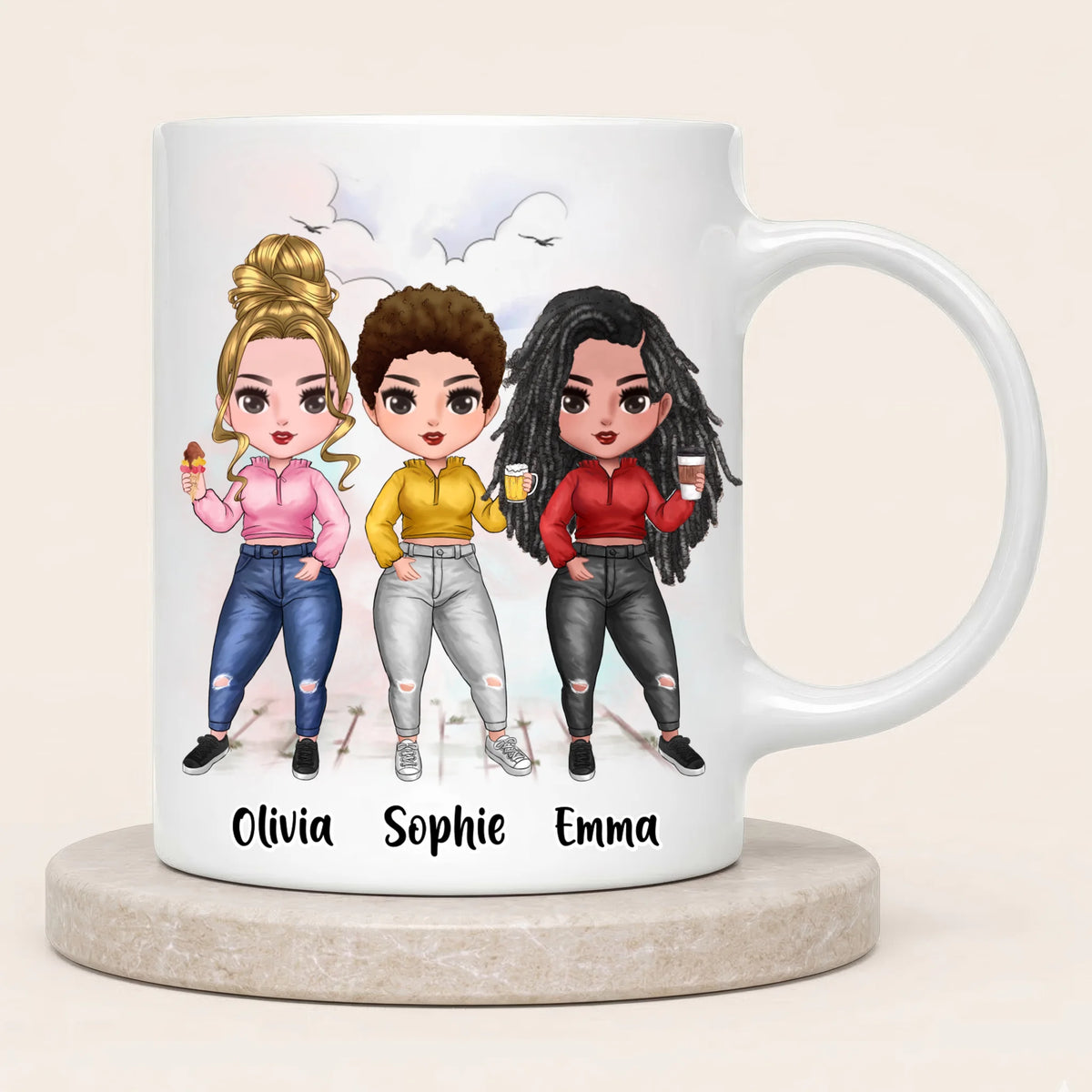 Personalised Best Friends Mug | Up to 7