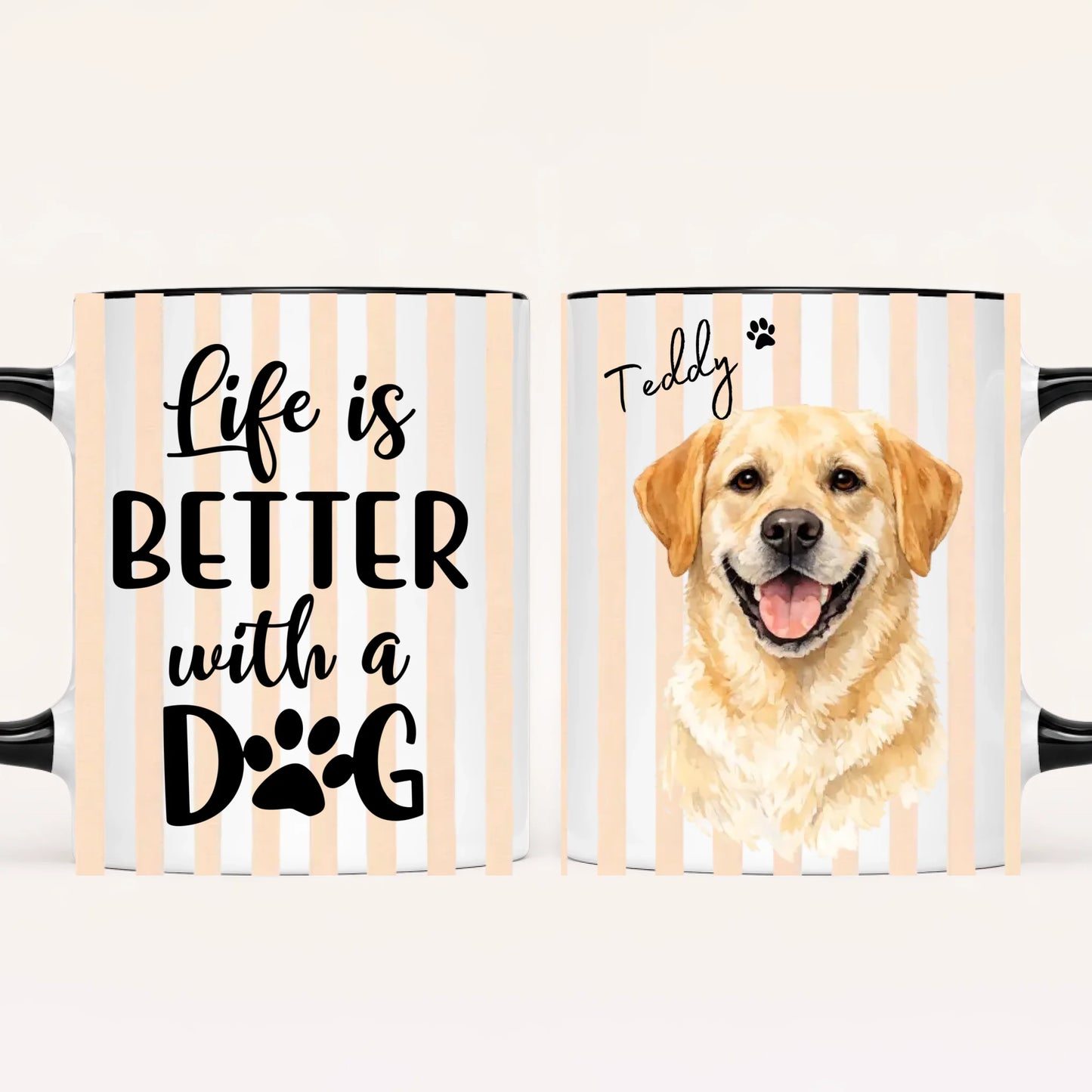 Personalised Dog Portrait Mug | Photo to Watercolour