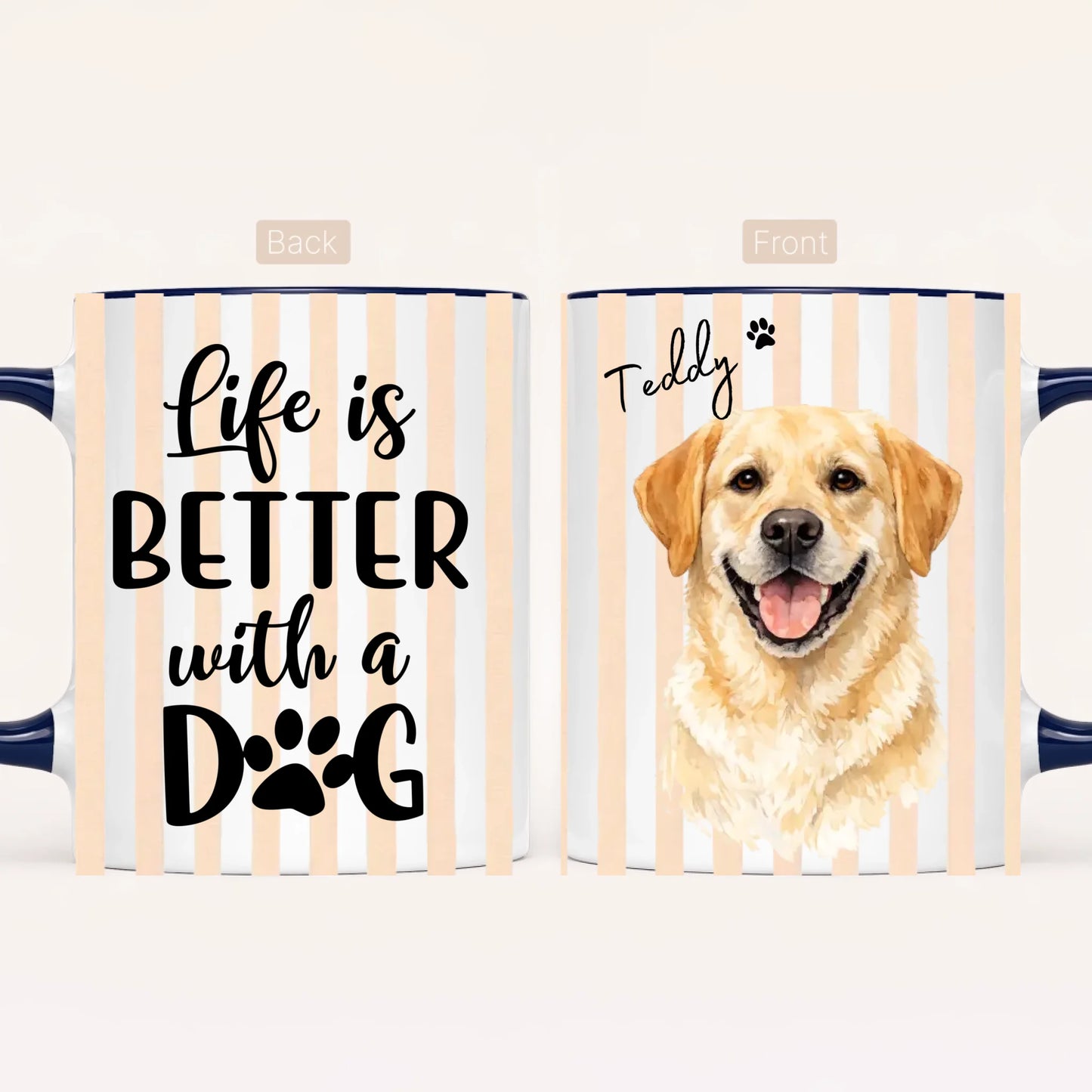 Personalised Dog Portrait Mug | Photo to Watercolour