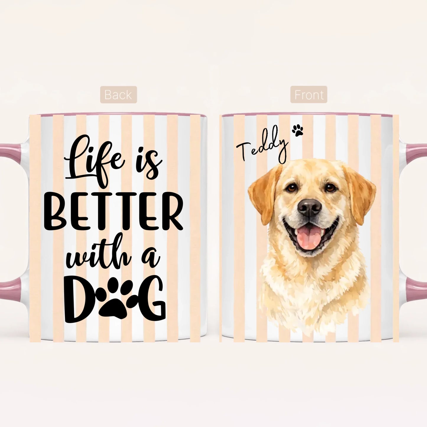Personalised Dog Portrait Mug | Photo to Watercolour