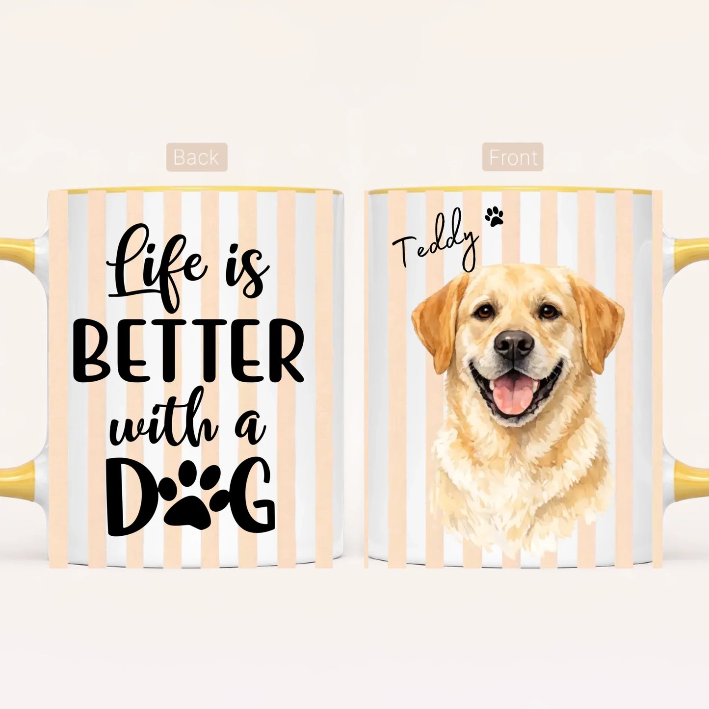Personalised Dog Portrait Mug | Photo to Watercolour