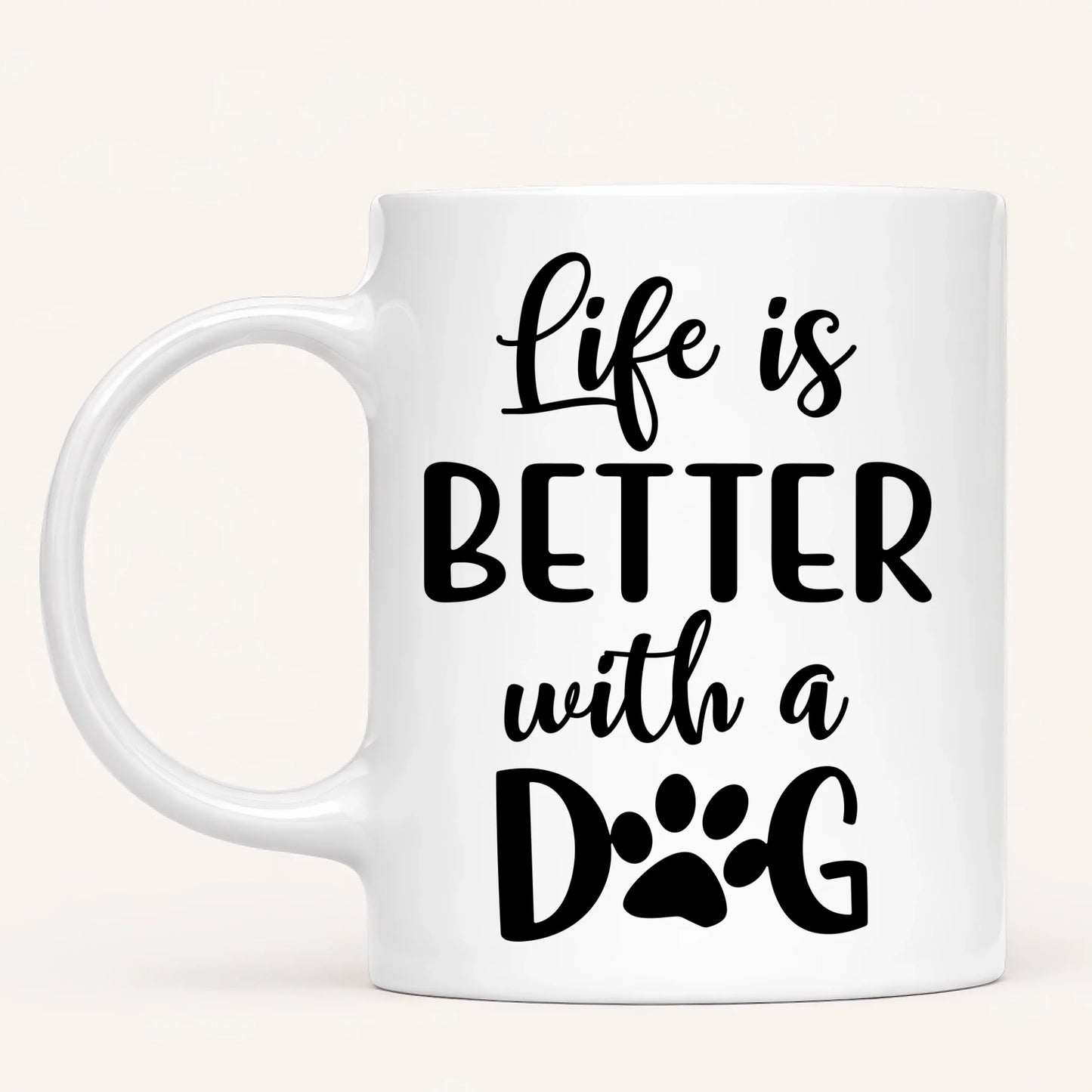 Personalised Dog Mum Mug | Life Is Better With a Dog