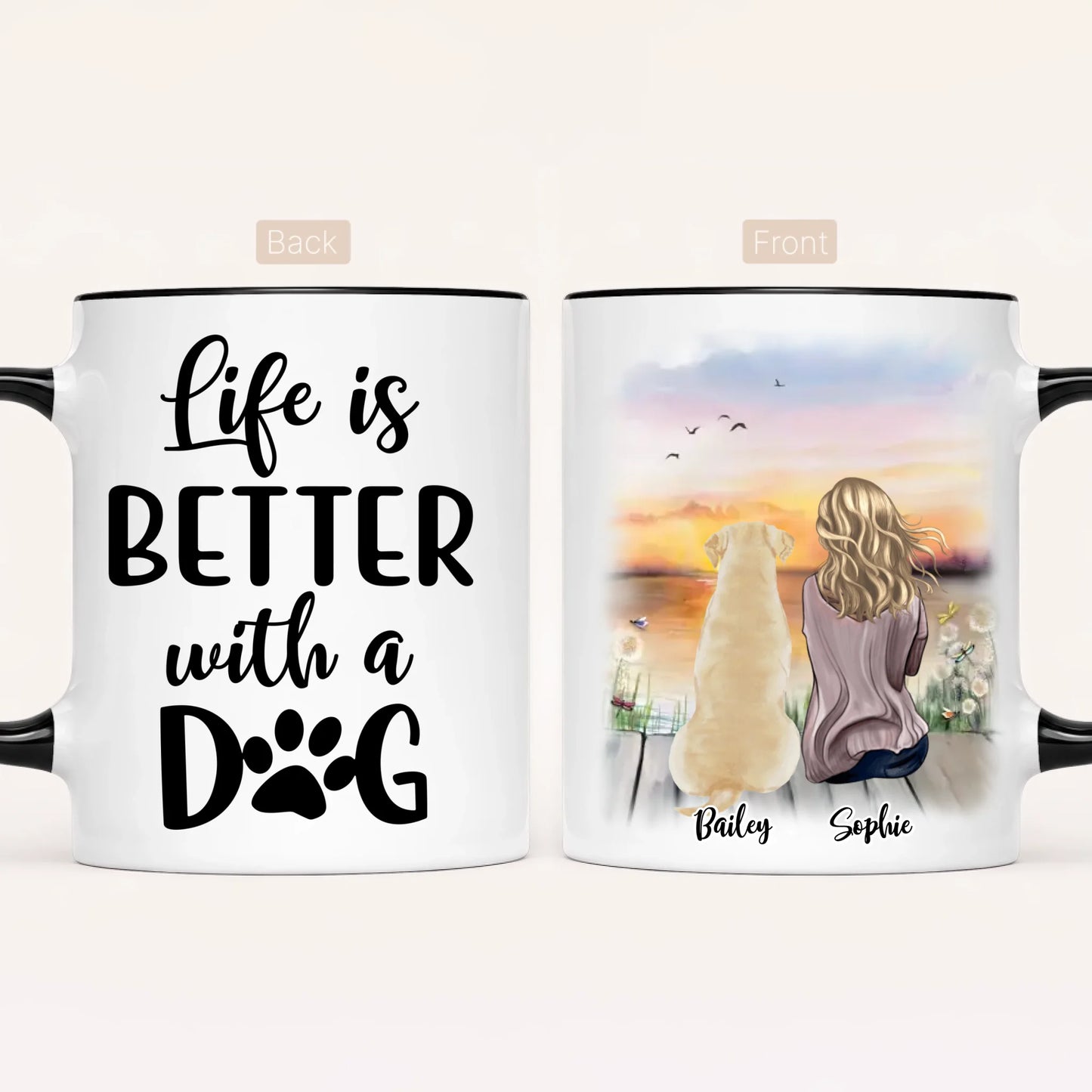 Personalised Dog Mum Mug | Life Is Better With a Dog