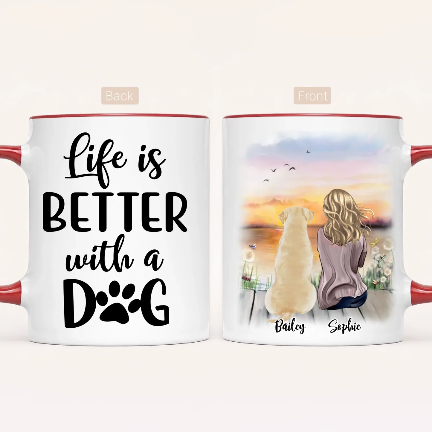 Personalised Dog Mum Mug | Life Is Better With a Dog