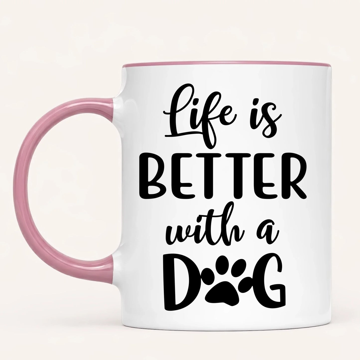 Personalised Dog Mum Mug | Life Is Better With a Dog