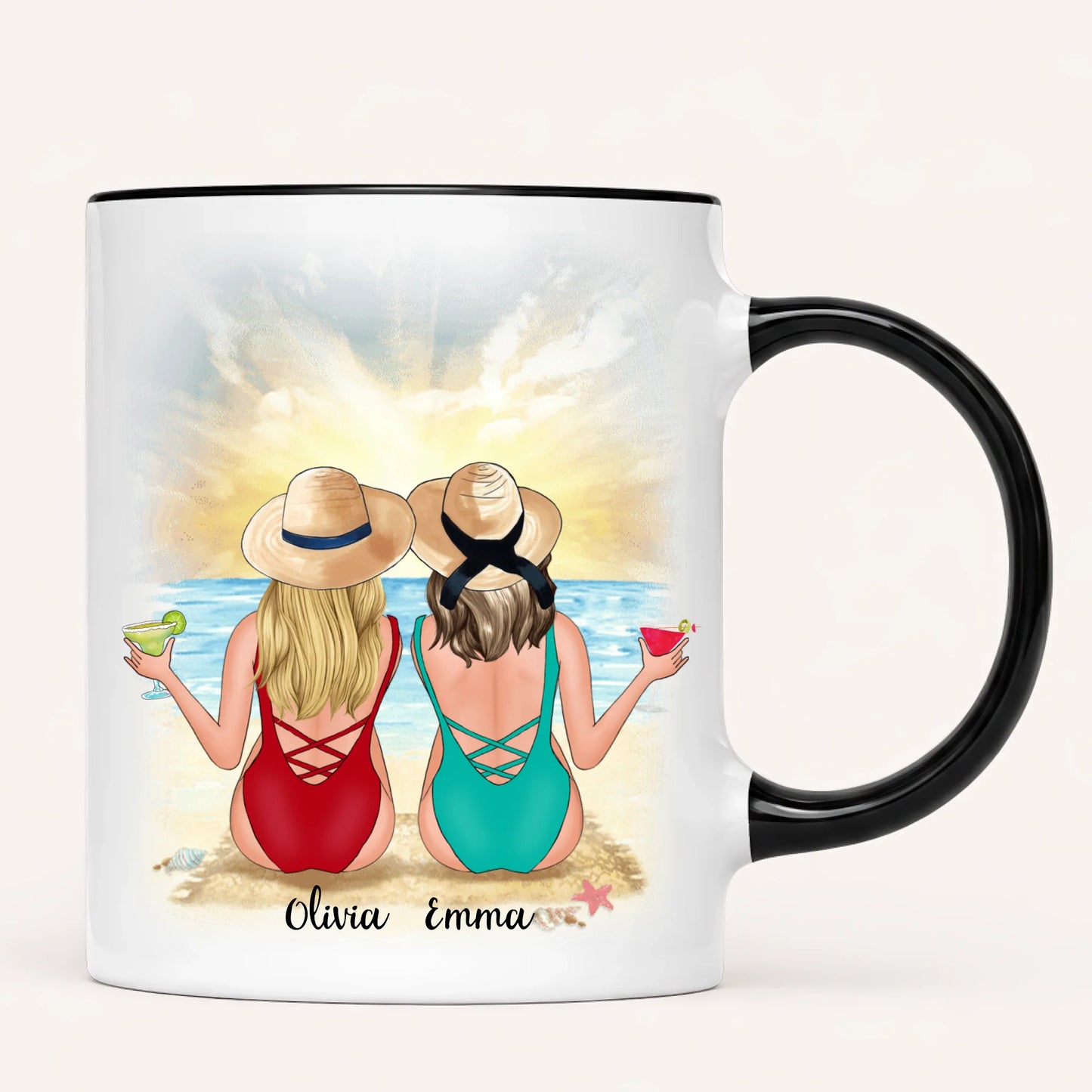 Personalised Beach Mug | To the Beach & Back