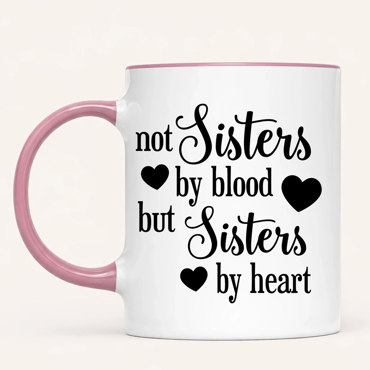 Personalised Best Friends Mug | Sisters by Heart | Up to 4
