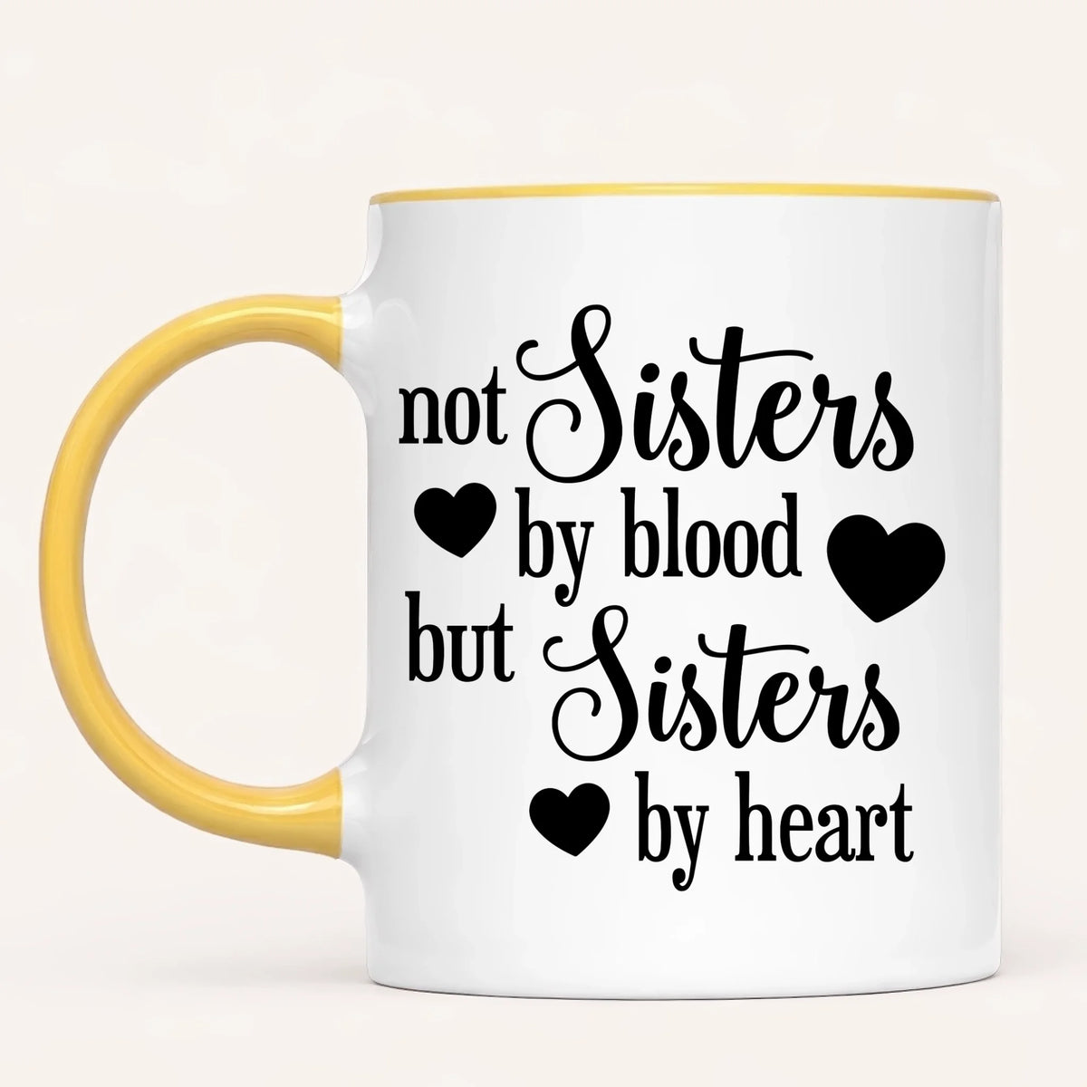 Personalised Best Friends Mug | Sisters by Heart | Up to 4