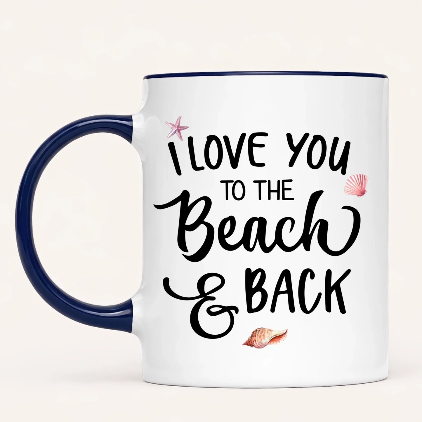 Personalised Beach Mug | To the Beach & Back