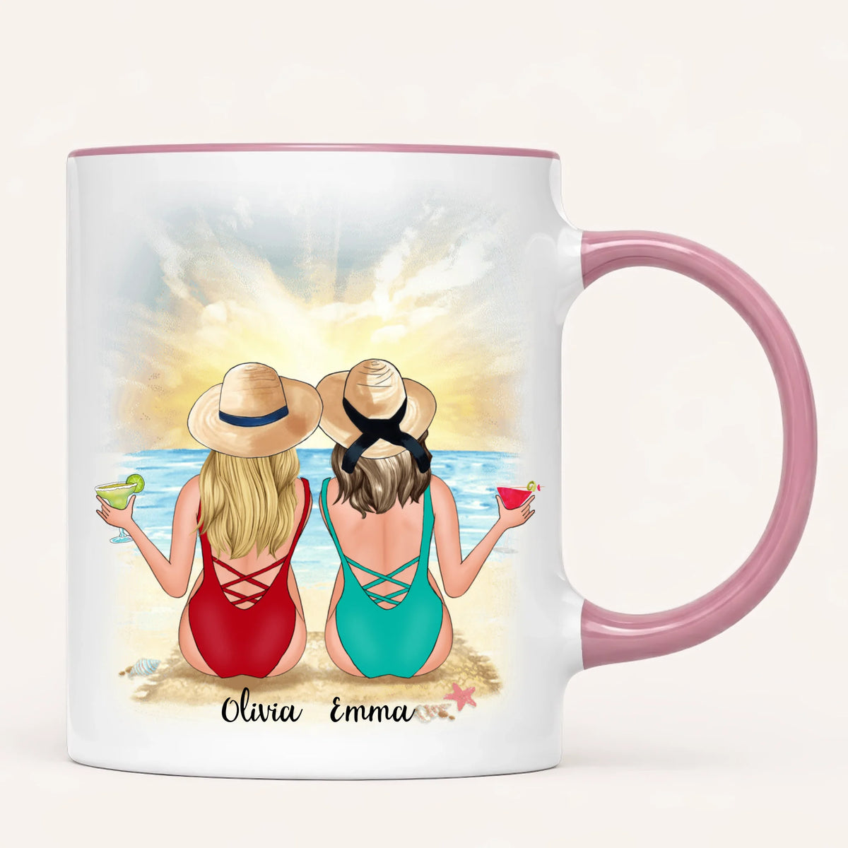 Personalised Beach Mug | To the Beach & Back