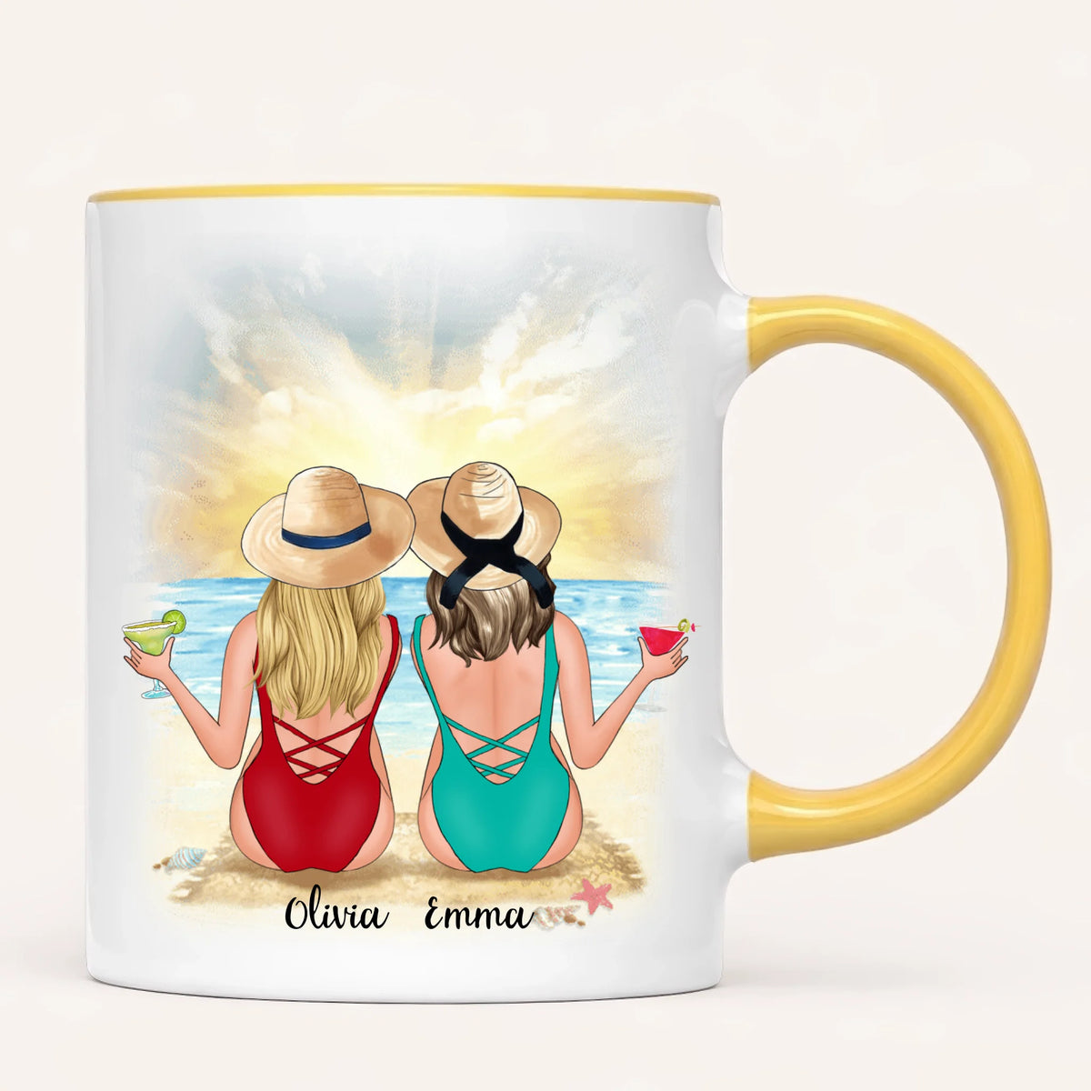 Personalised Beach Mug | To the Beach & Back