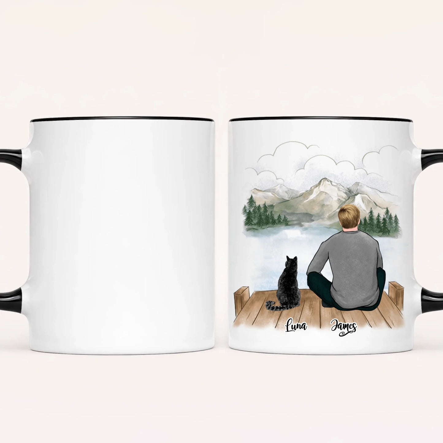 Personalised Cat Dad Mug | Up to 3