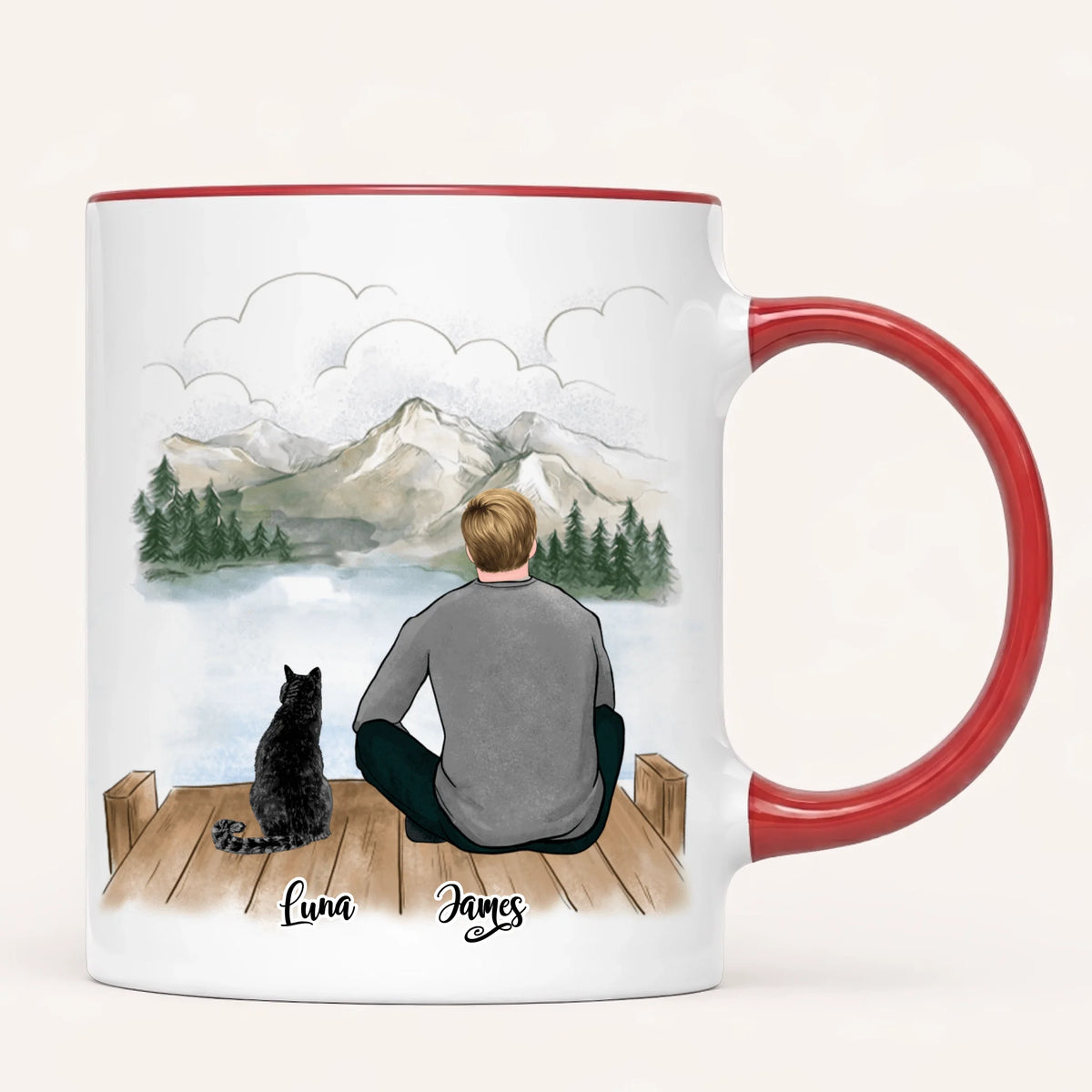 Personalised Cat Dad Mug | Up to 3