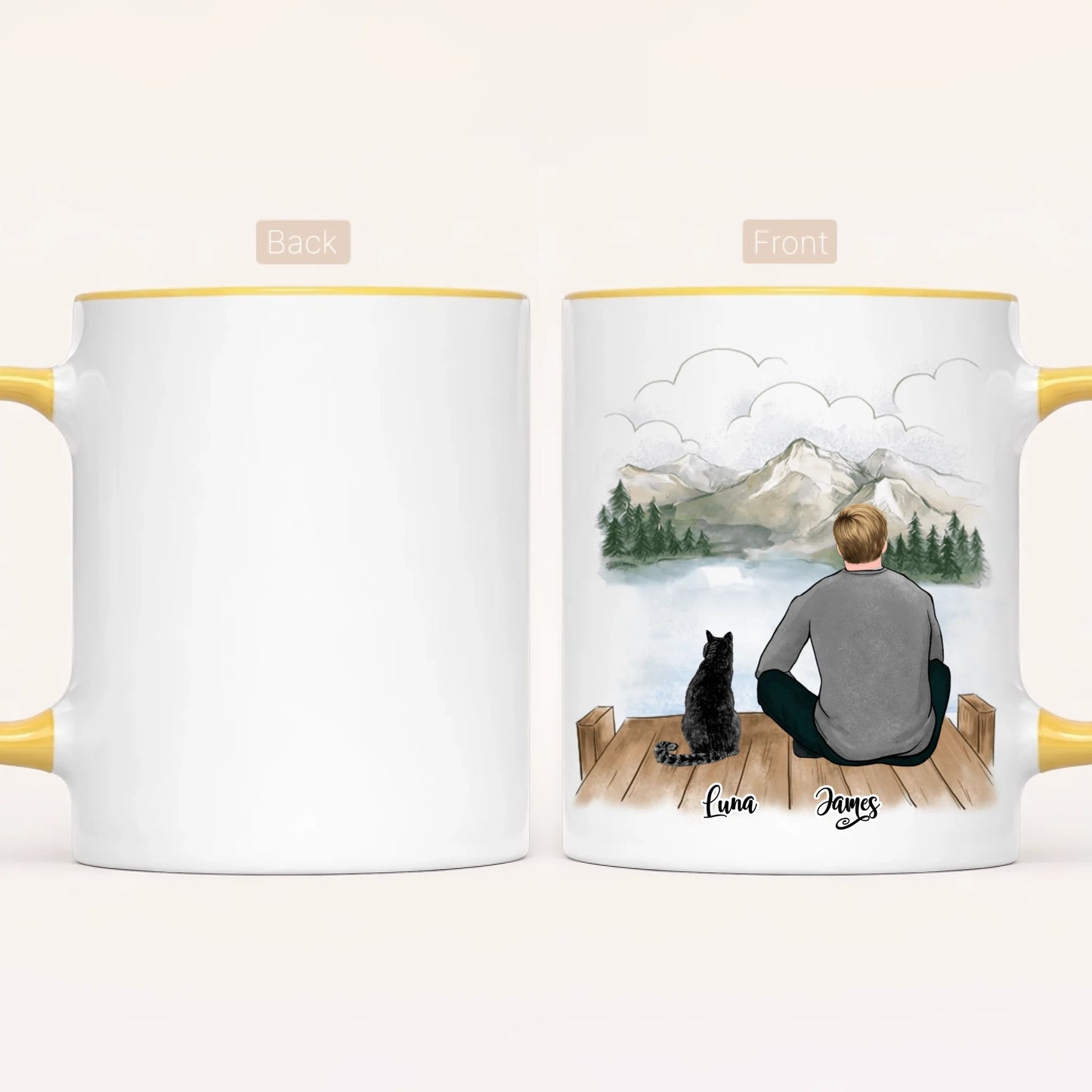 Personalised Cat Dad Mug | Up to 3