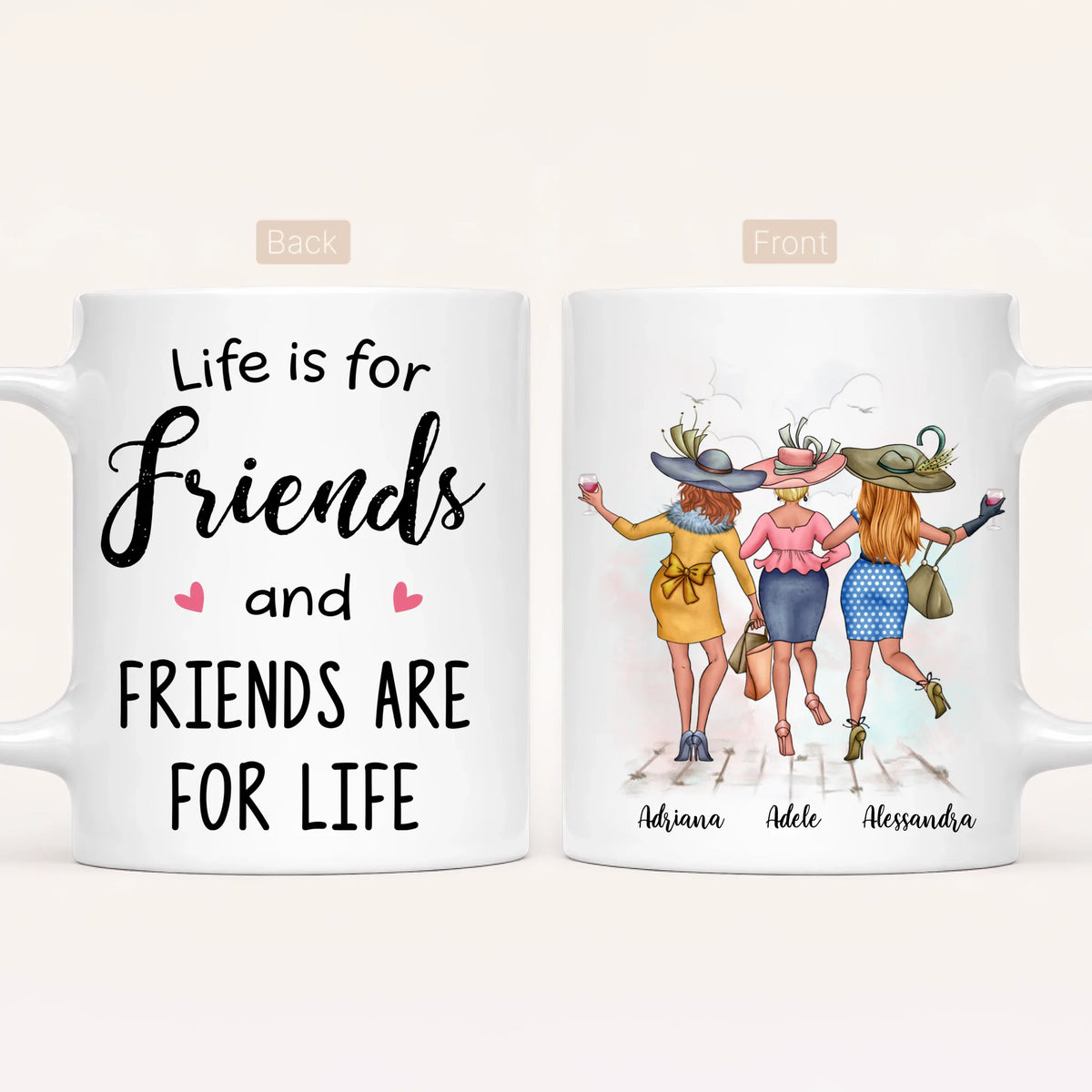 Personalised Besties Mug | Friends for Life