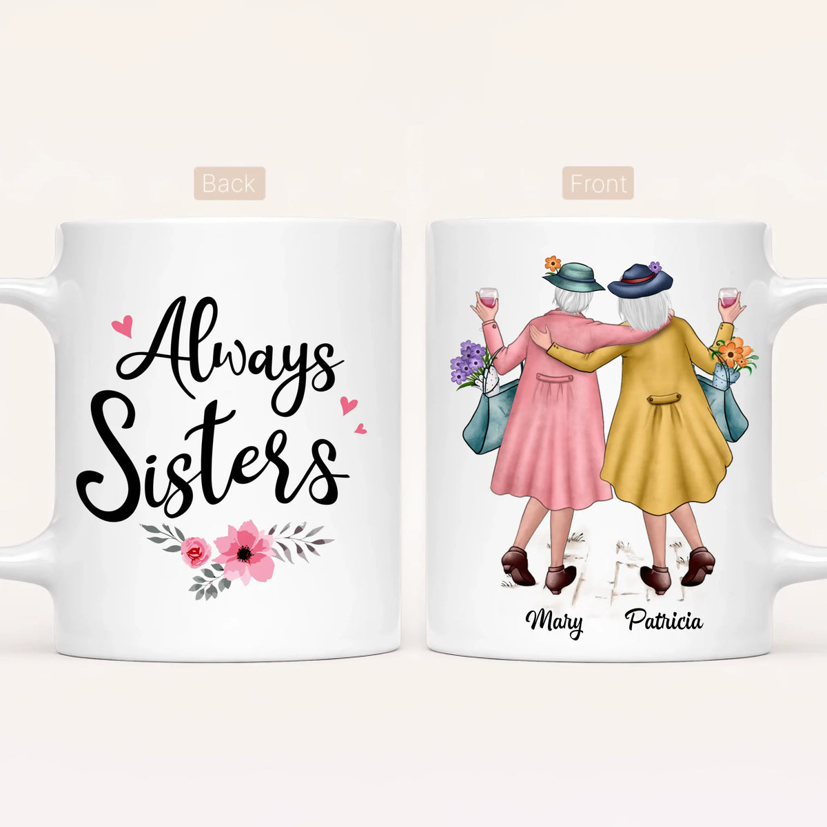 Personalised Sister Mug | Always Sisters
