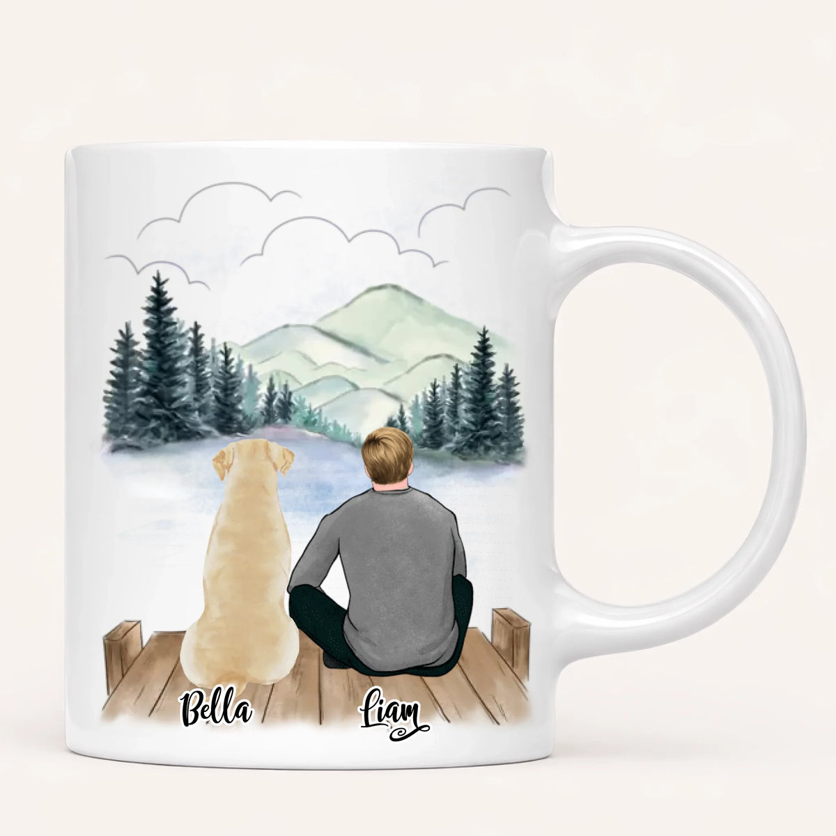 Personalised Dog Dad Mug | Life Is Better with a dog
