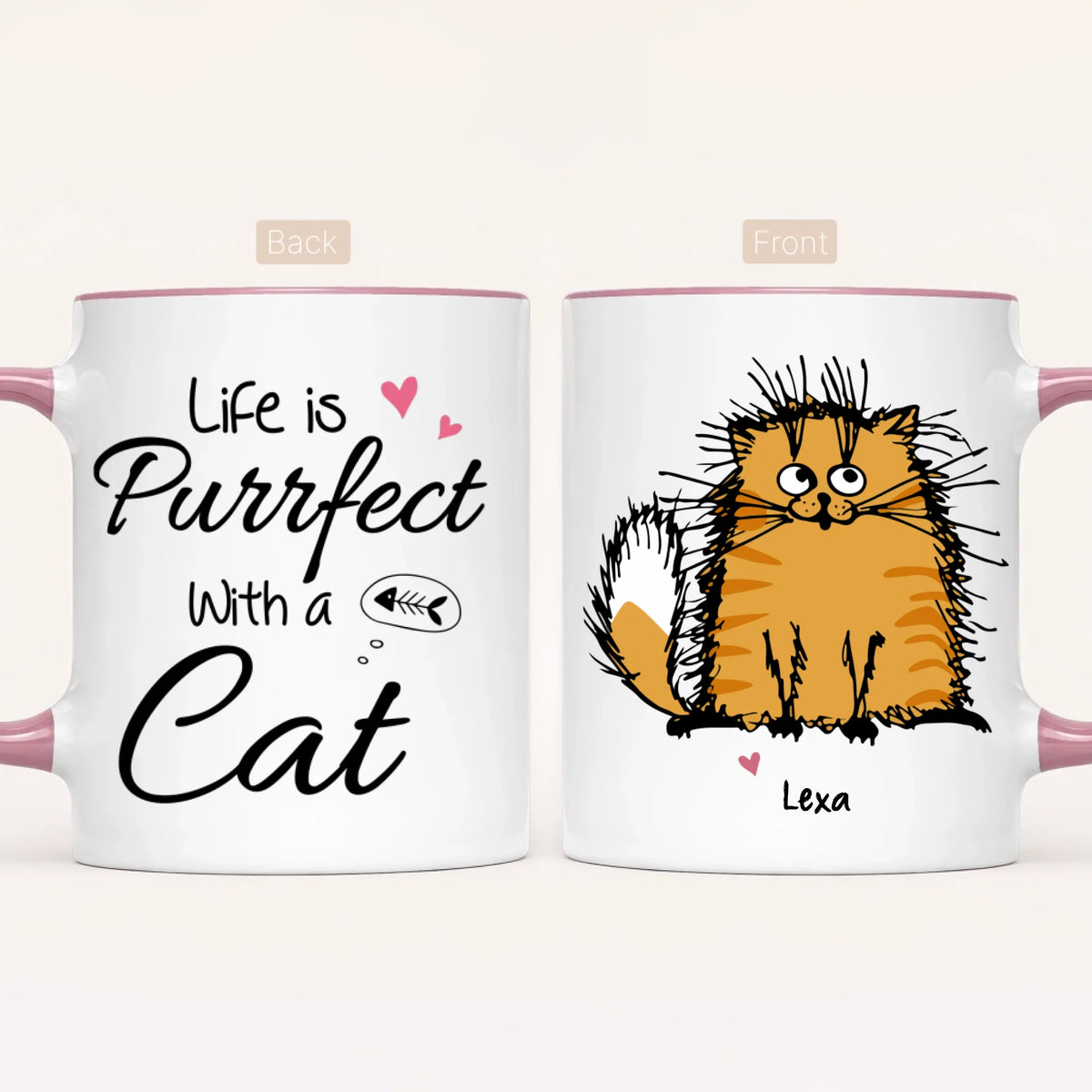 Personalised Cat Mug | Up to 7 Cats