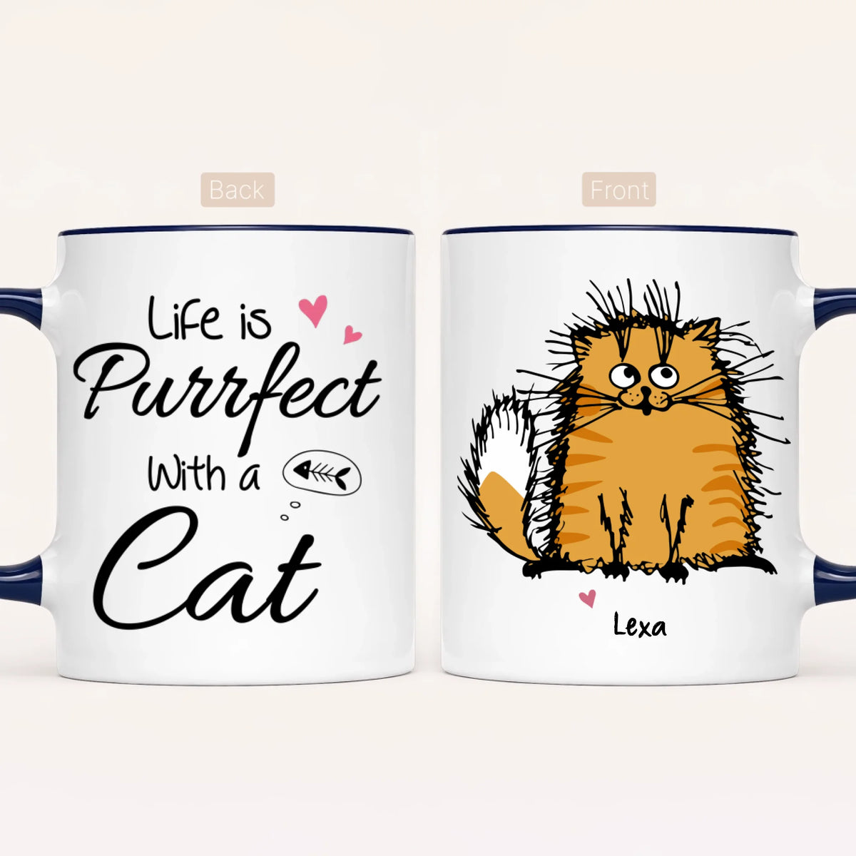 Personalised Cat Mug | Up to 7 Cats