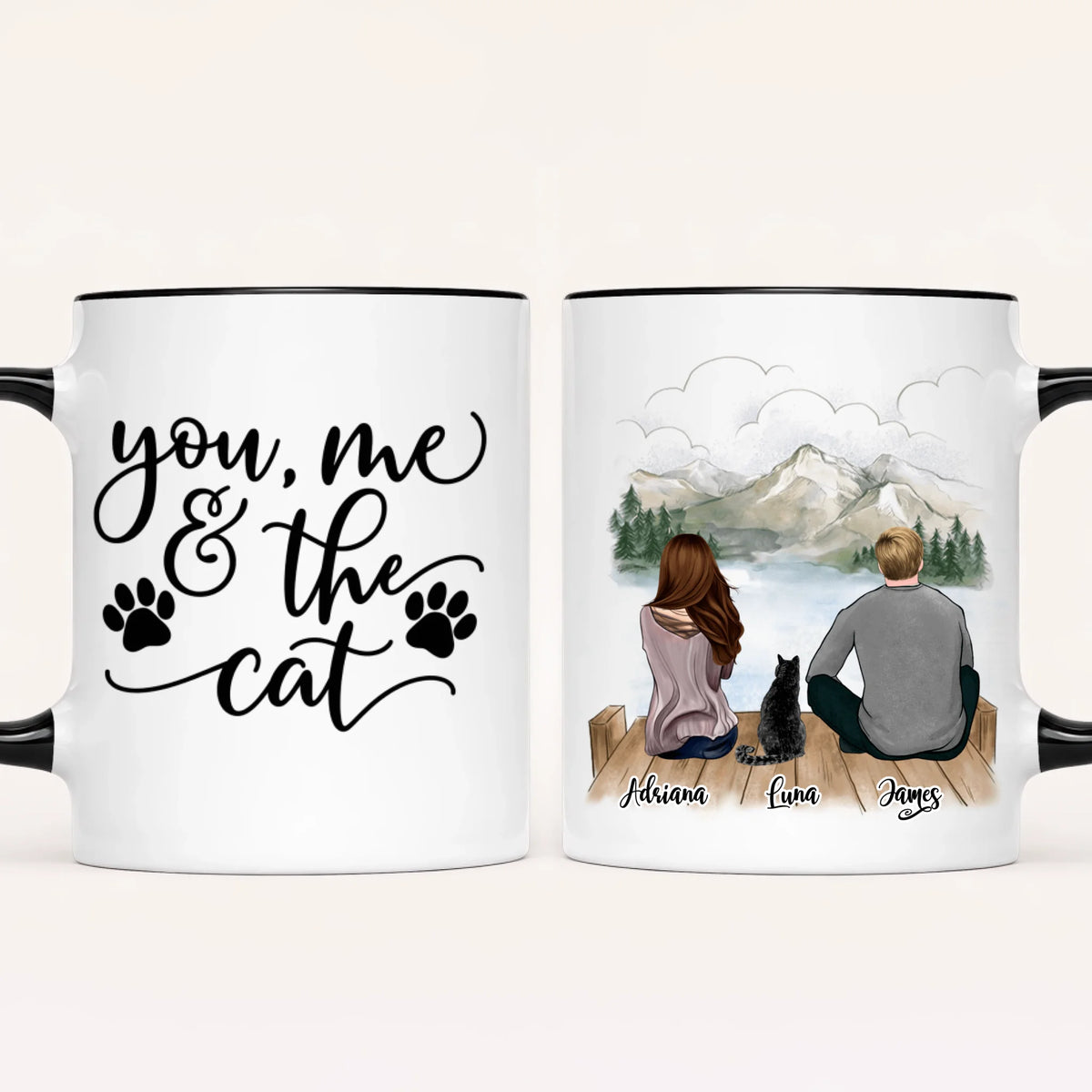 Personalised Cat Mug | Life Is Better with a cat