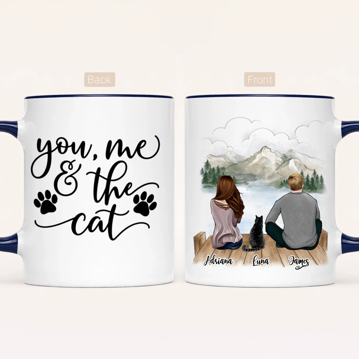 Personalised Cat Mug | Life Is Better with a cat
