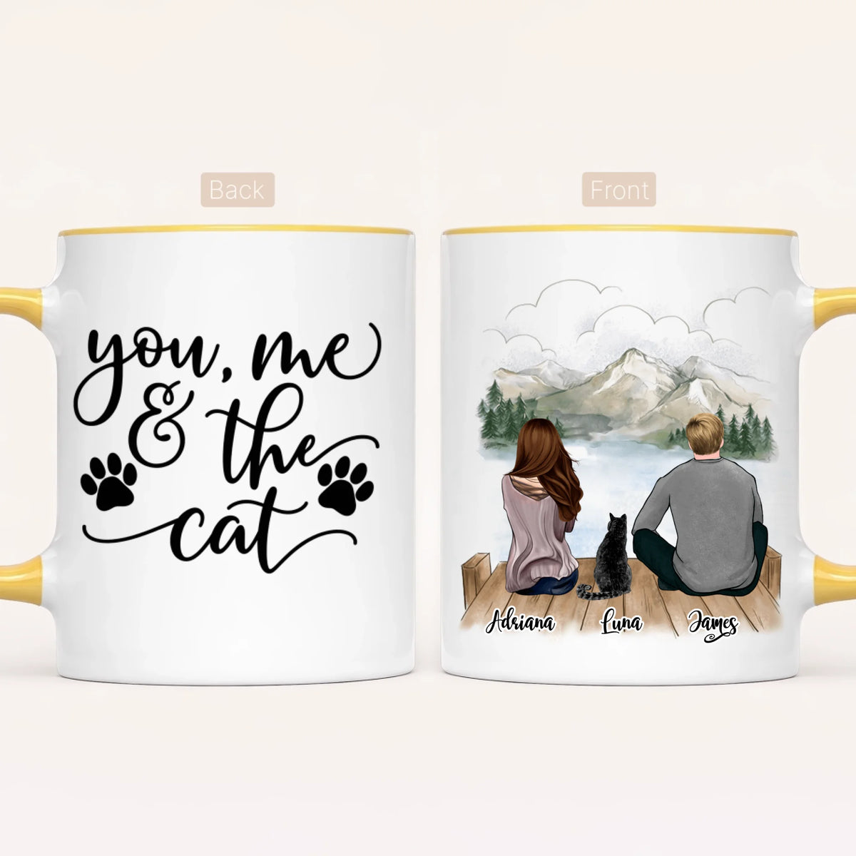 Personalised Cat Mug | Life Is Better with a cat