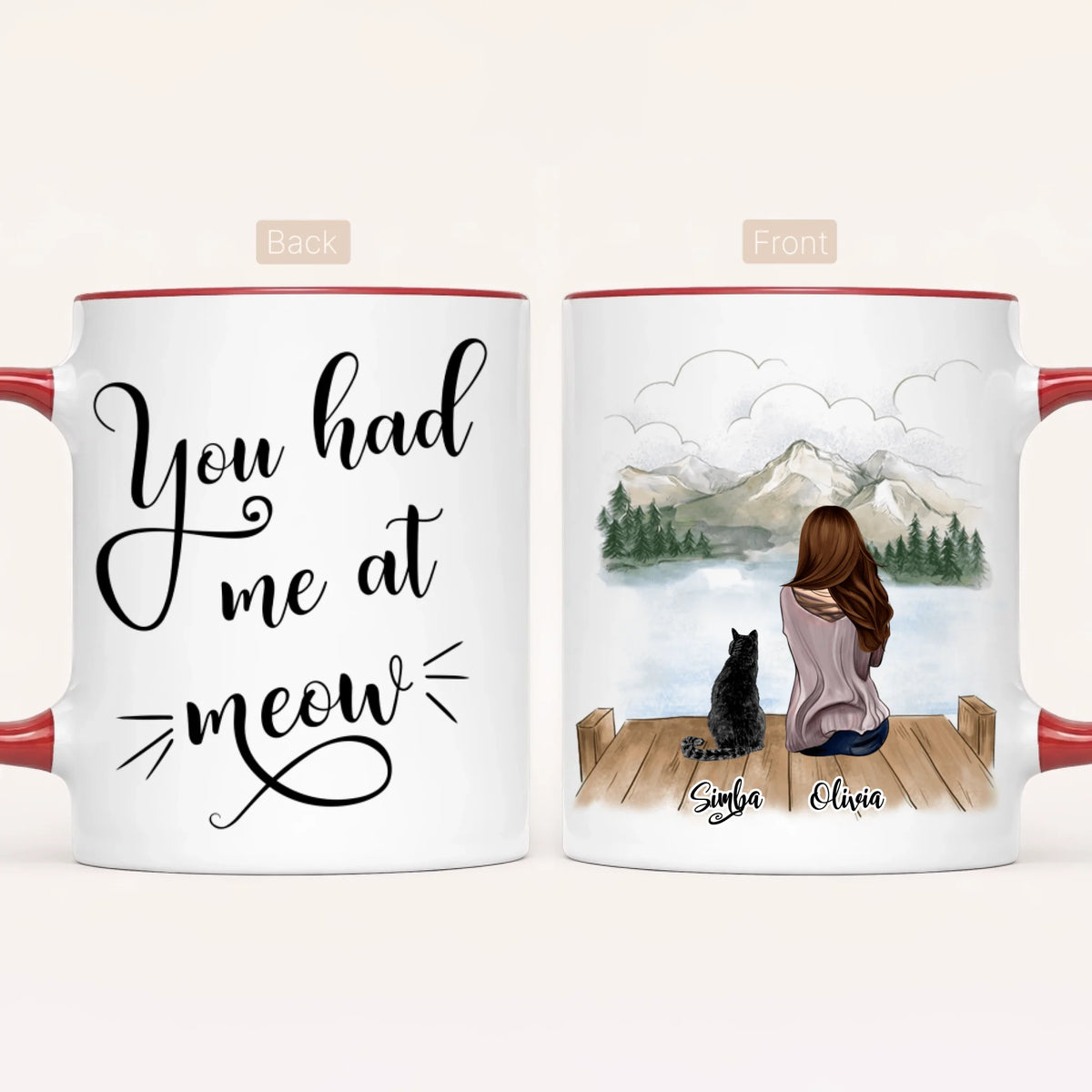 Personalised Cat Mum Mug | You Had Me at Meow