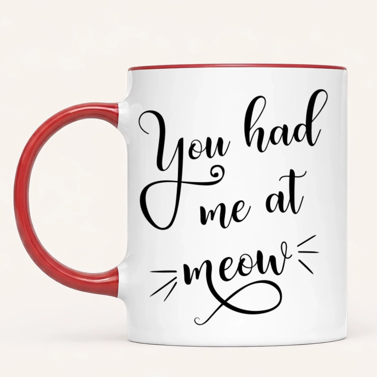 Personalised Cat Mum Mug | You Had Me at Meow