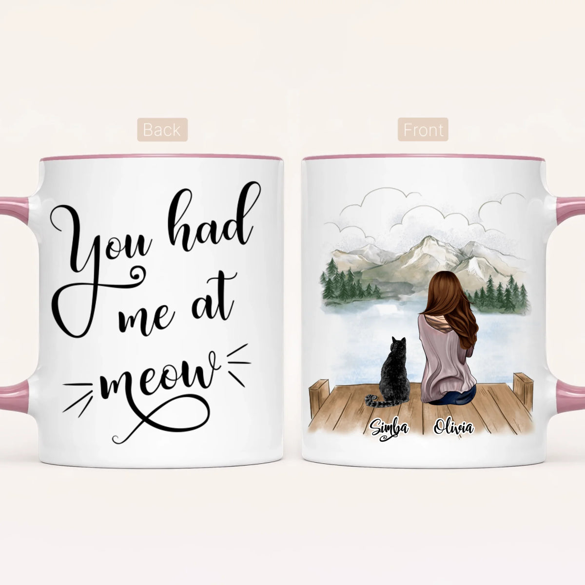 Personalised Cat Mum Mug | You Had Me at Meow
