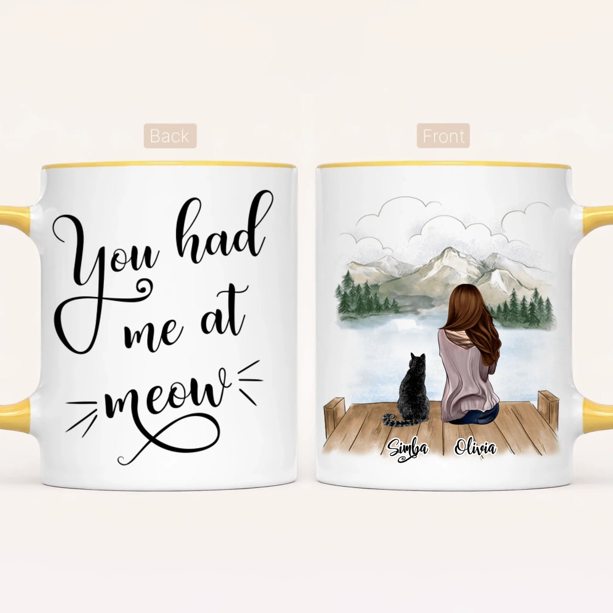 Personalised Cat Mum Mug | You Had Me at Meow