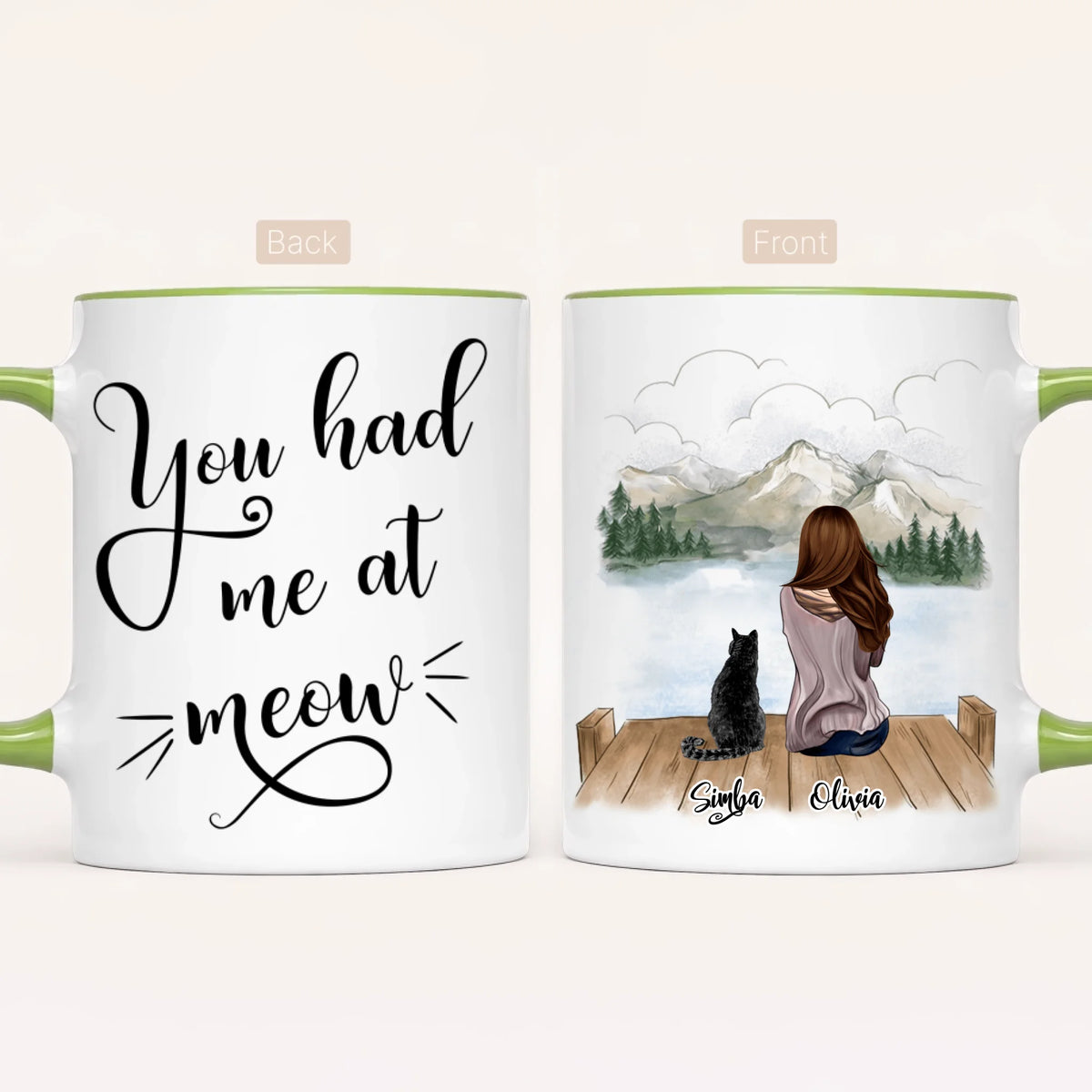Personalised Cat Mum Mug | You Had Me at Meow