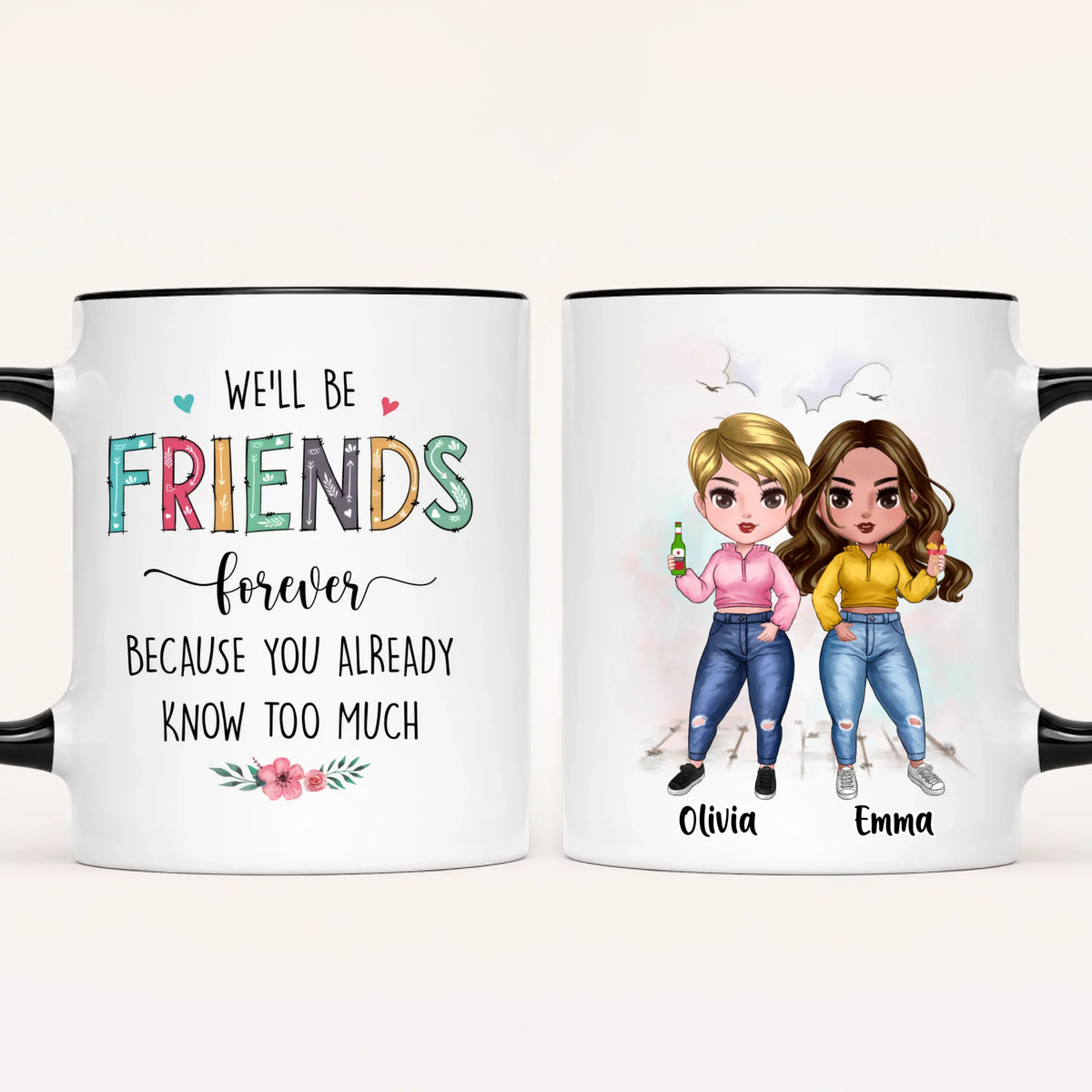 Personalised Best Friends Mug | Up to 7