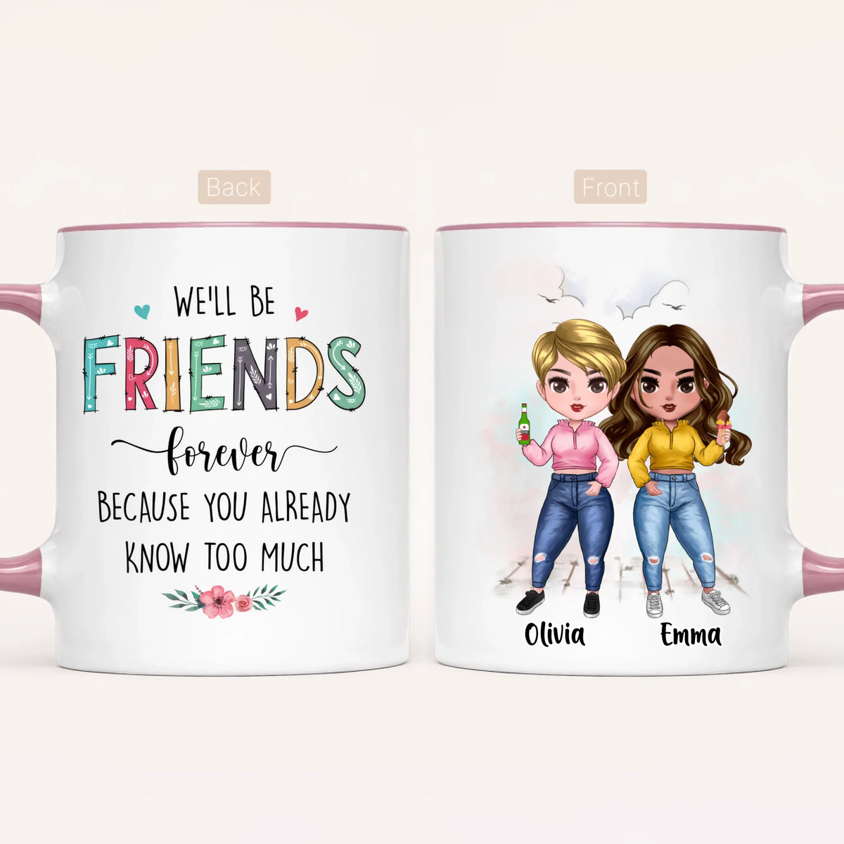 Personalised Best Friends Mug | Up to 7