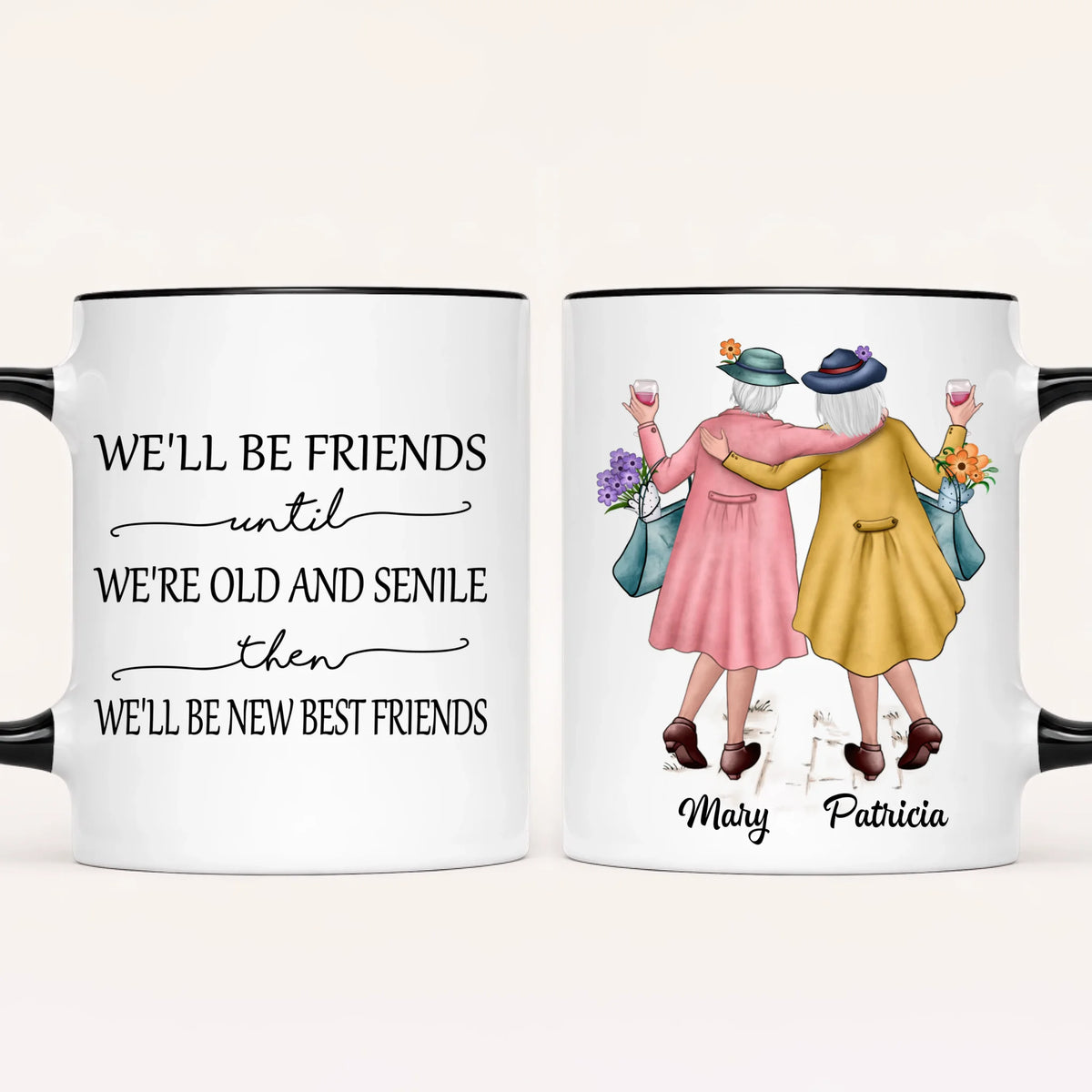 Personalised Friends Mug | Old & Senile