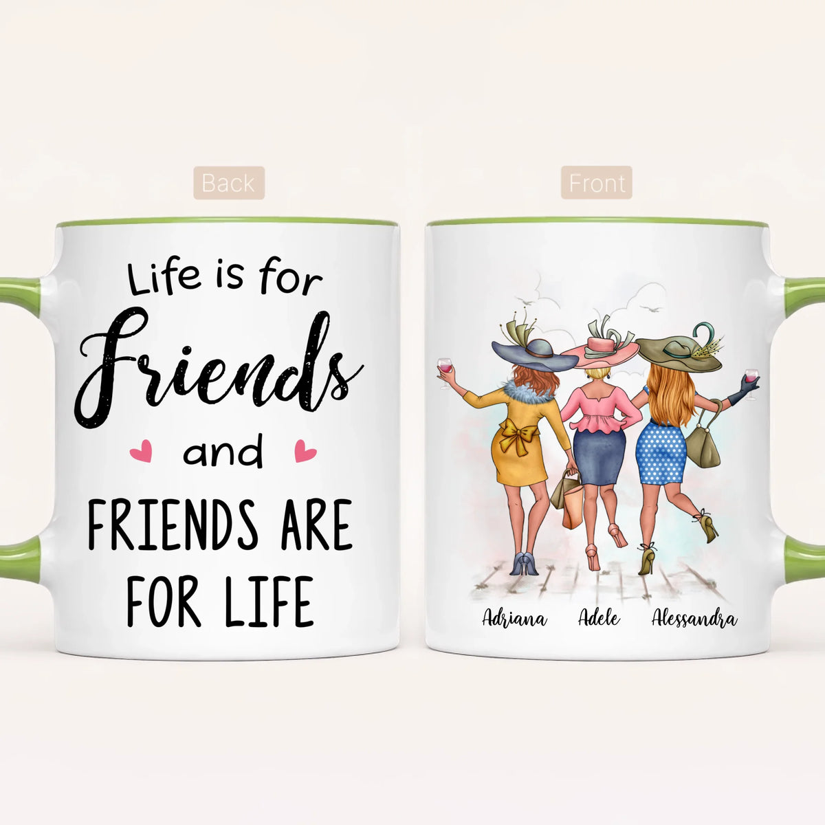 Personalised Besties Mug | Friends for Life