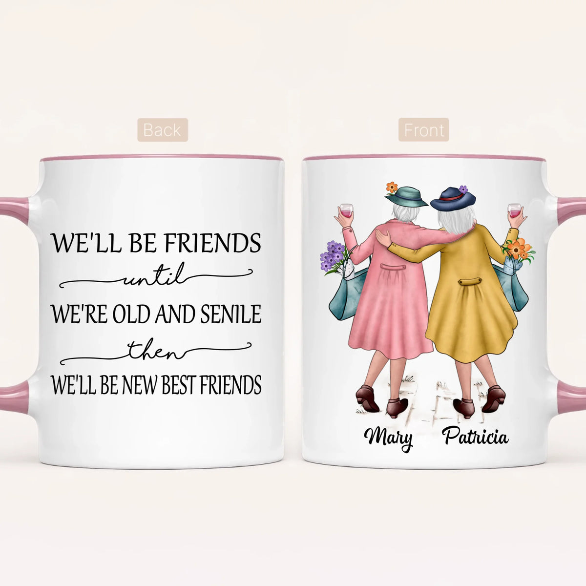 Personalised Friends Mug | Old & Senile