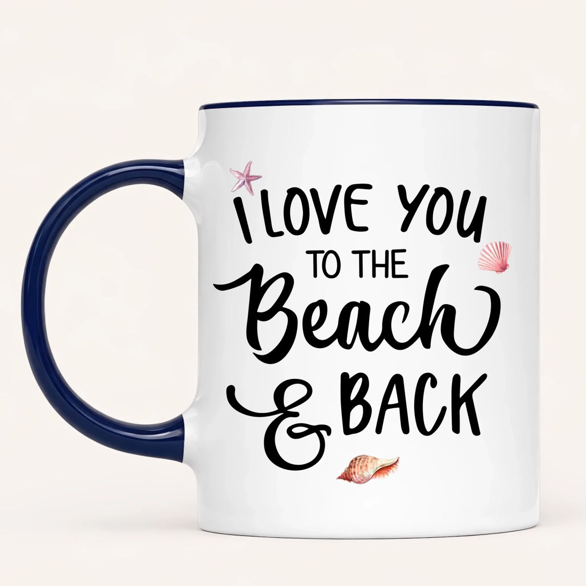 Personalised Beach Mug | To the Beach & Back