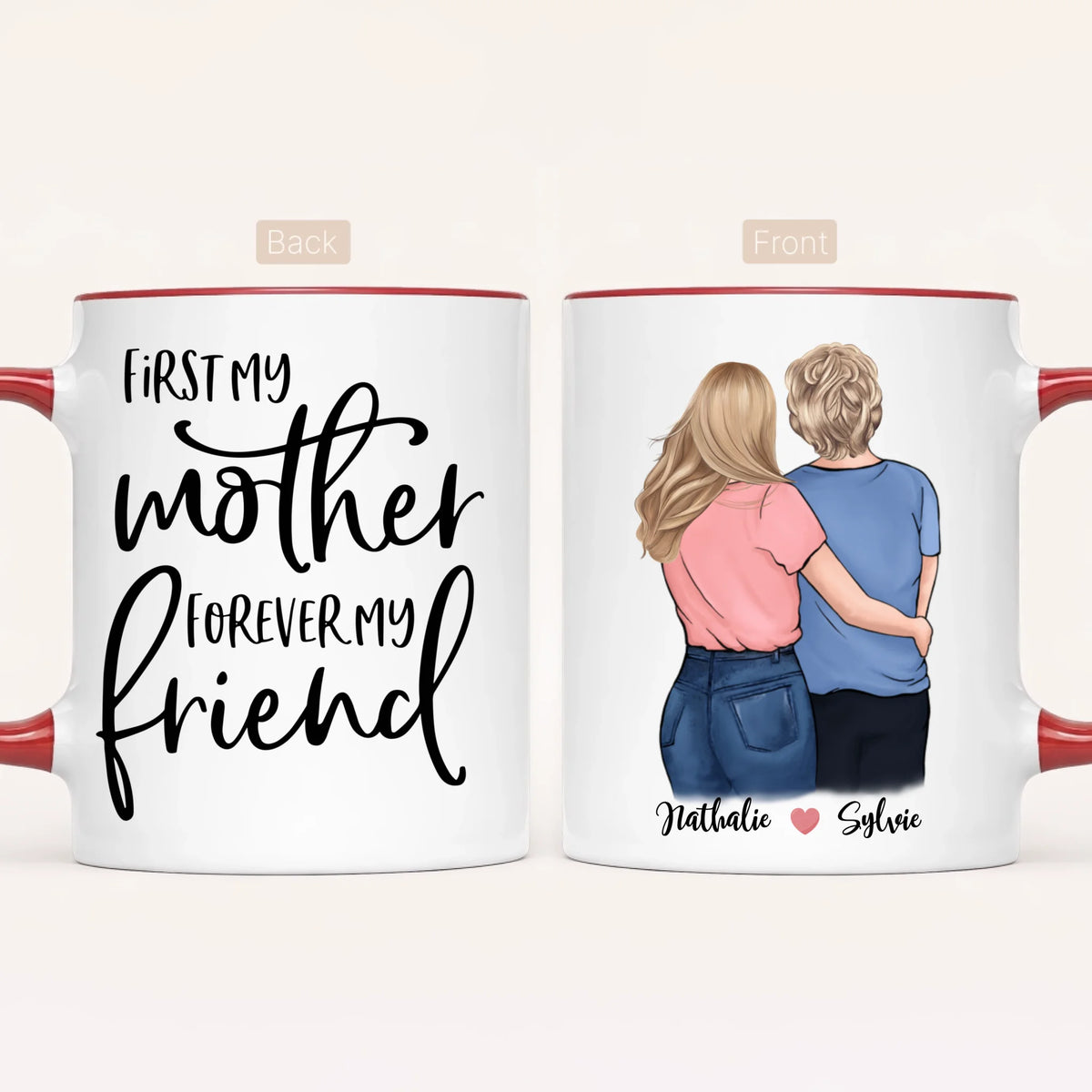 Personalised Mum Mug | First My Mother, Forever My Friend