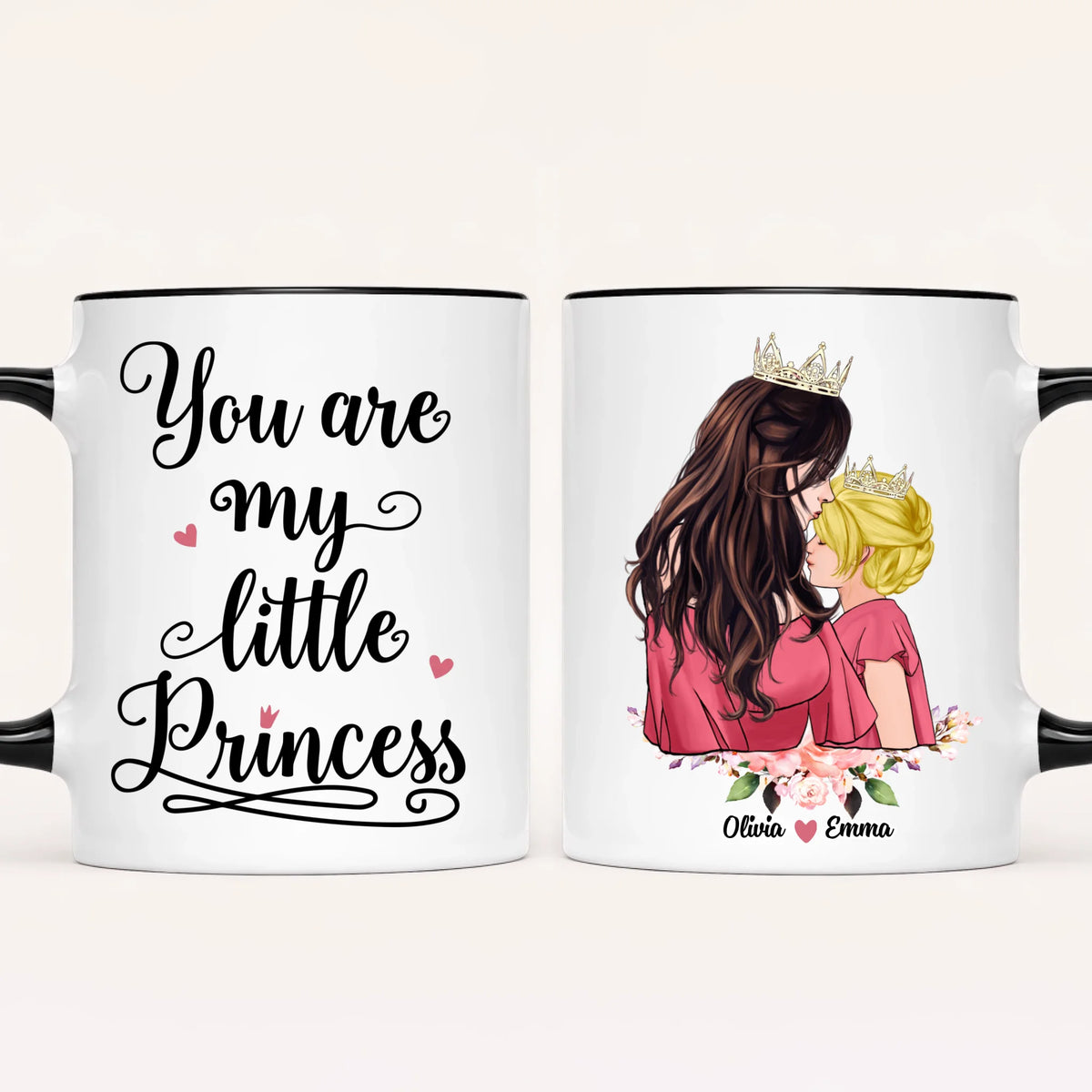 Personalised Mum Mug | Queen & Princess