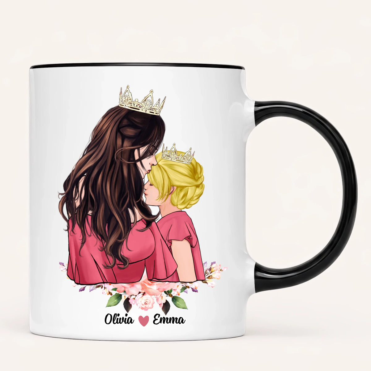 Personalised Mum Mug | Queen & Princess